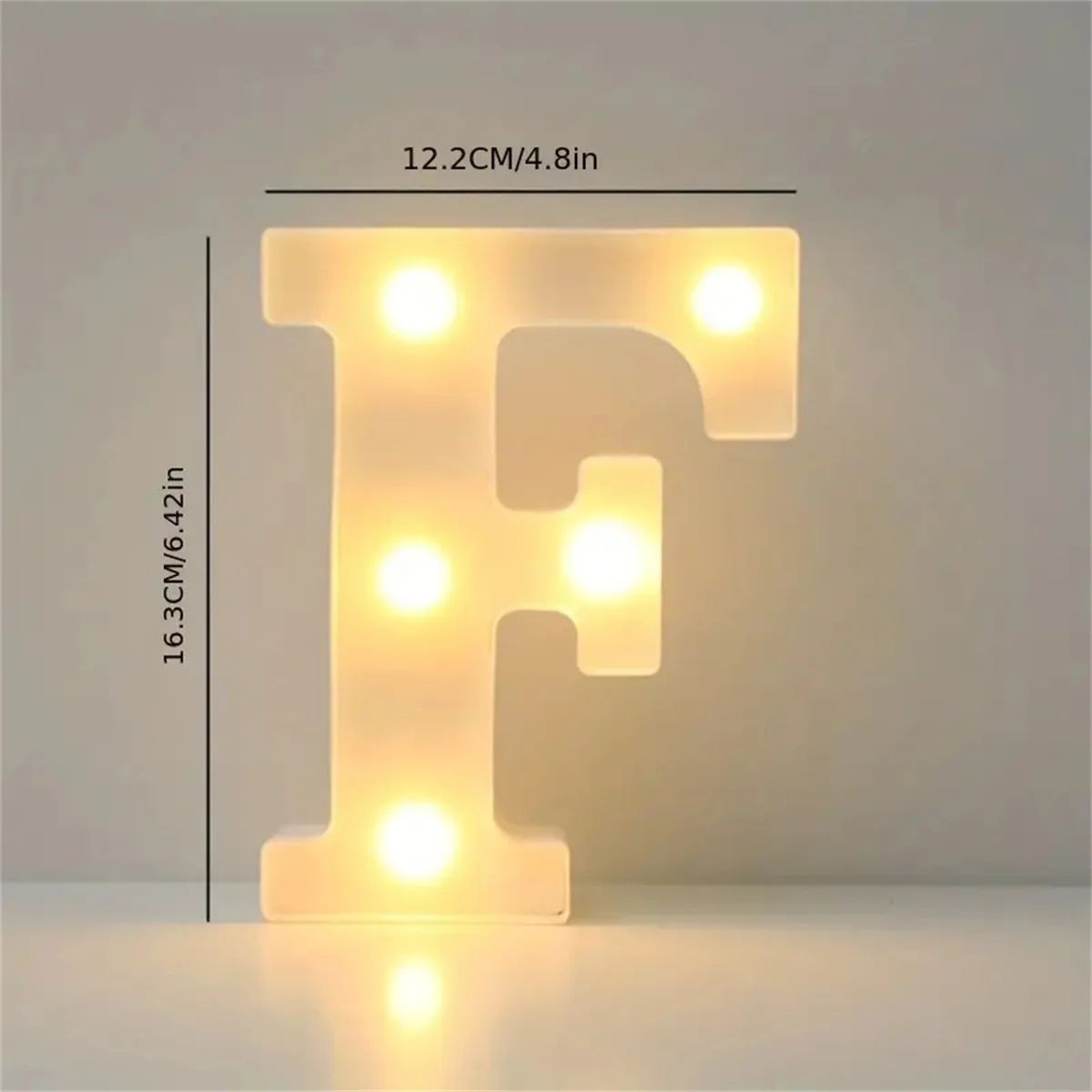 LED Marquee Letter Light  16cm Light Up Alphabet  Number Night Decor 16