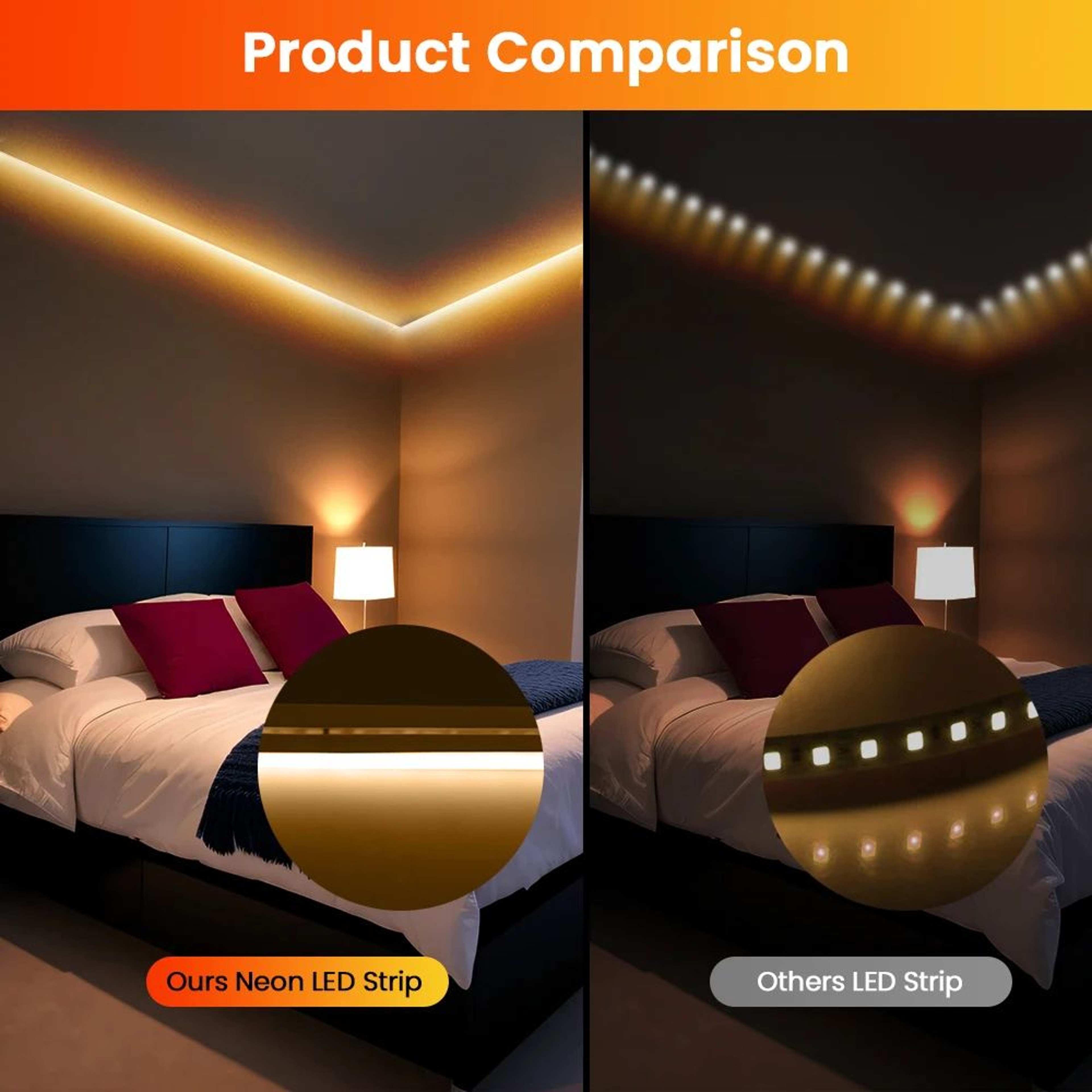 24V IP67 Waterproof Neon LED Strip Light 120M Silicone Neon Rope For TV Backlight  Home Decor 3