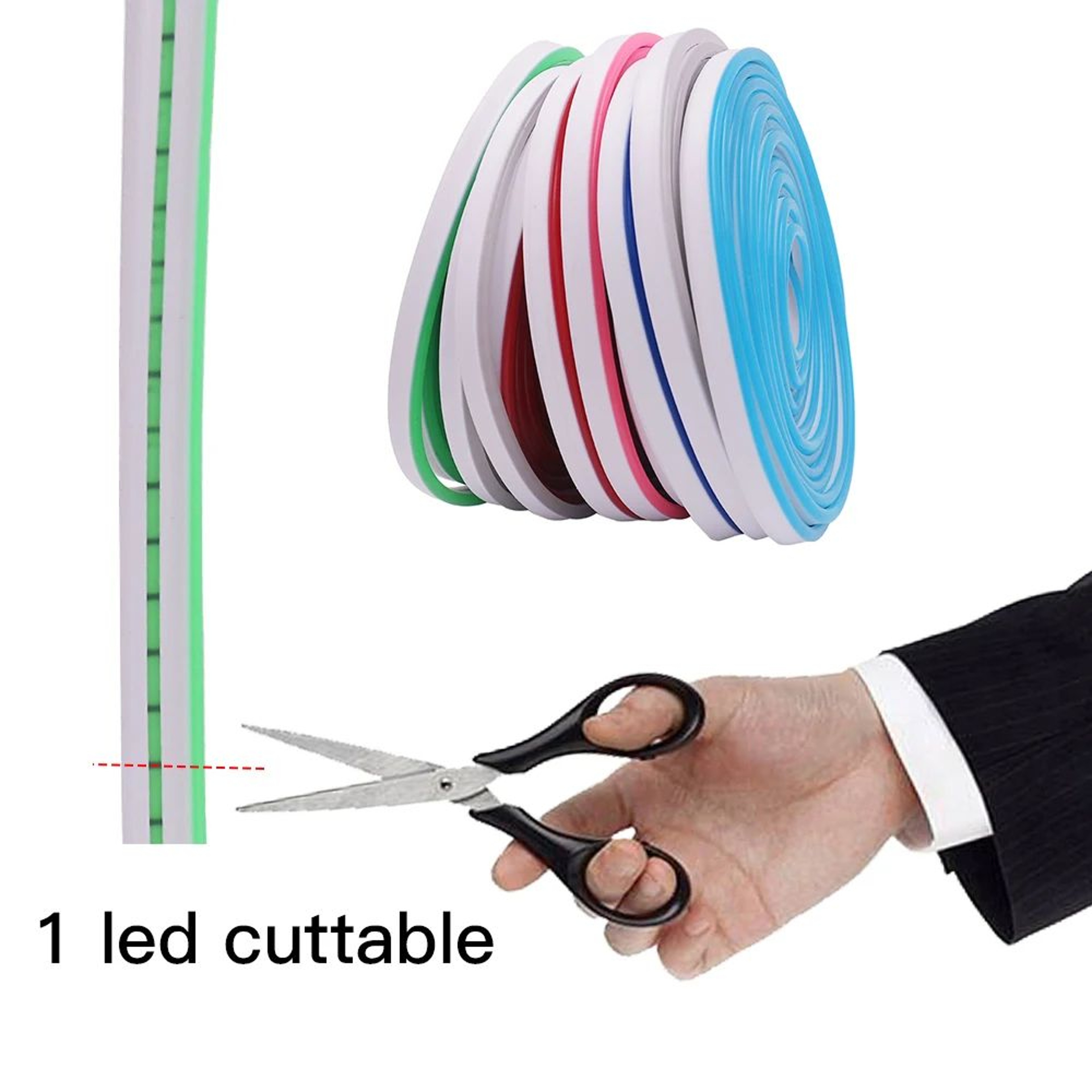 USB Touch Dimmable Neon Strip Light  5V Flexible Neon Rope For DIY Room Decor 5