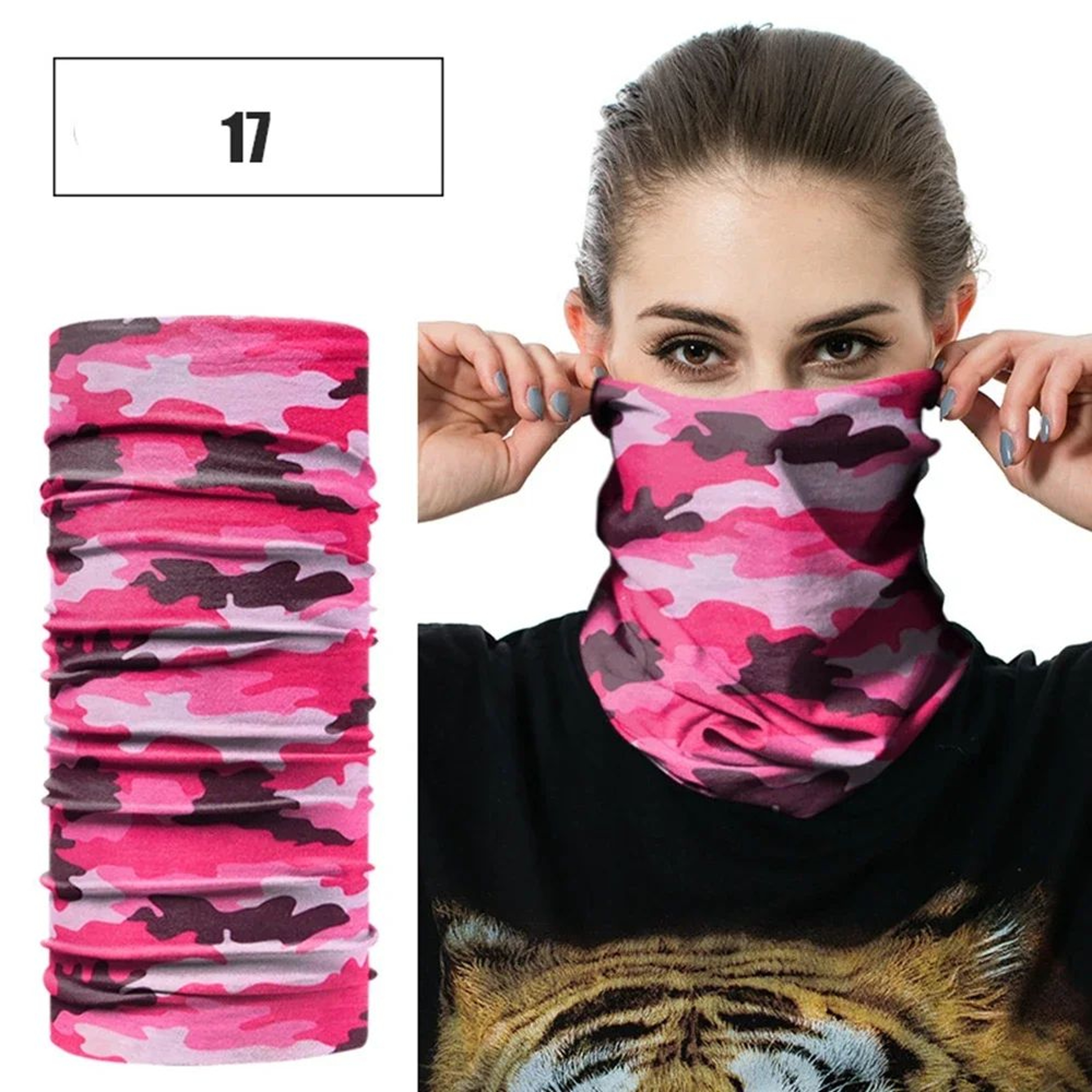 AllSeason Neck Gaiter Tube Bandana  Breathable UV Protection Face Cover For Outdoor Sports  Travel 7