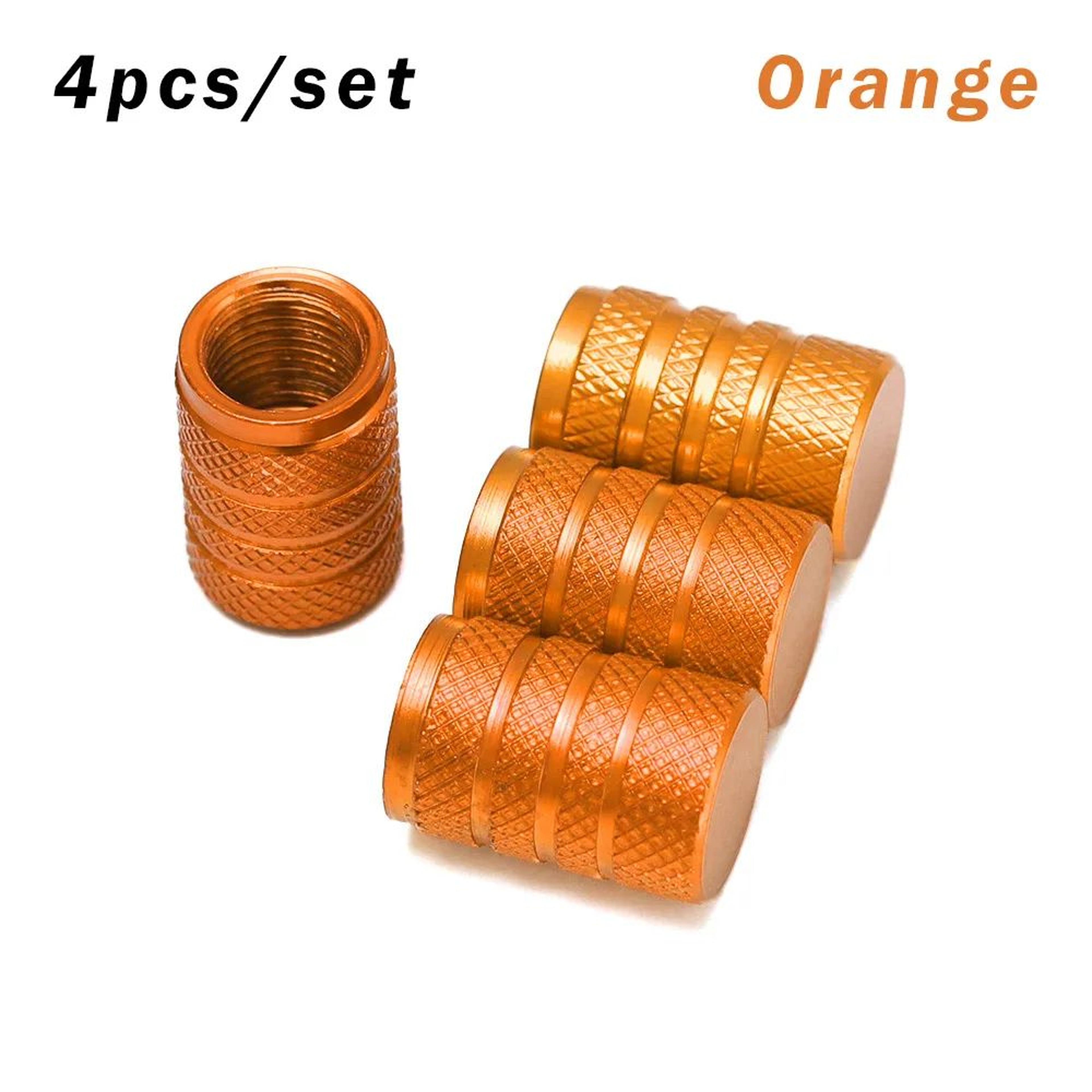 Aluminum Tire Valve Caps 4Pack Dustproof Valve Stem Covers For Cars Motorcycles  Bikes 7