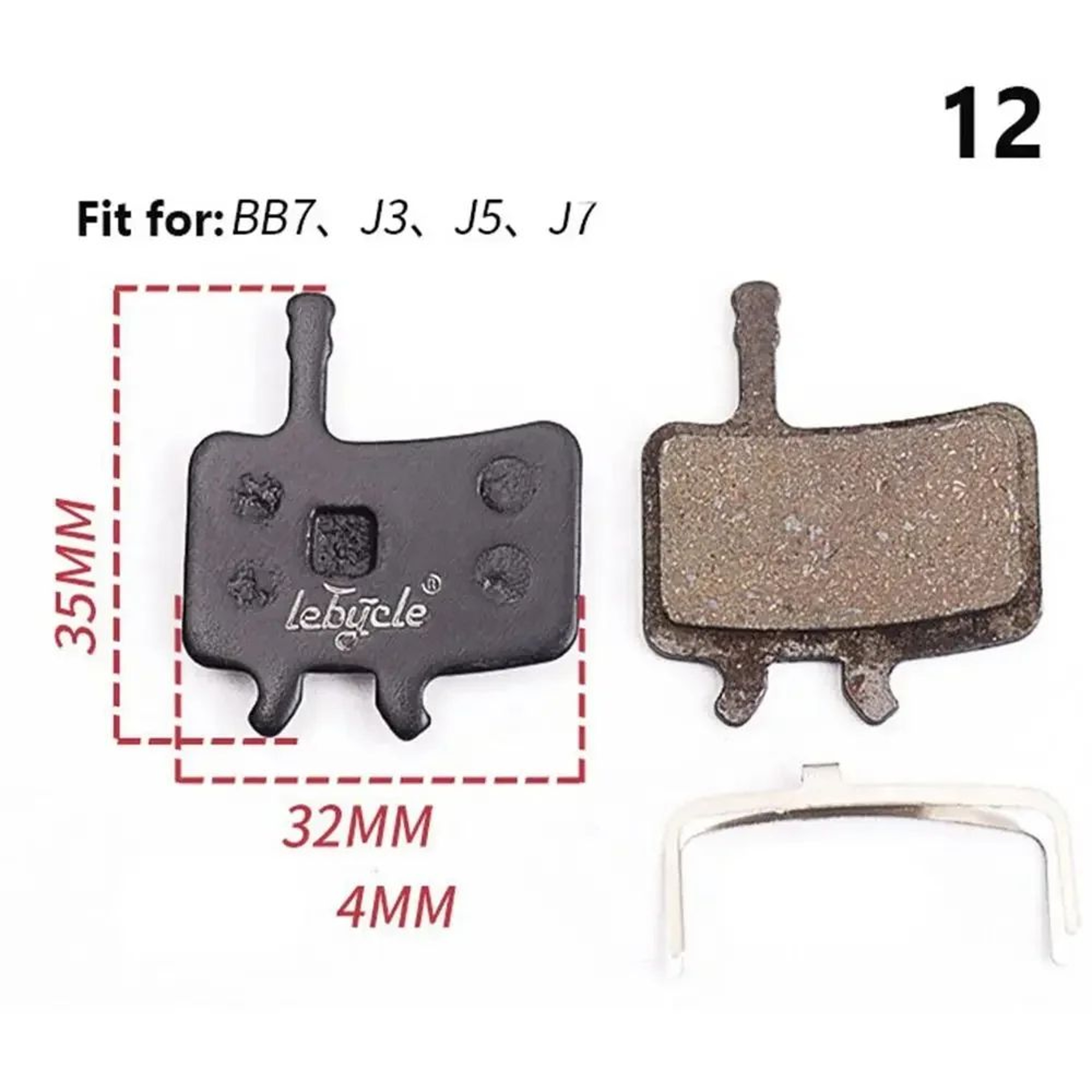Universal MTB Disc Brake Pads Pair  Quiet StrongStopping Mountain Bike Brake Pads For Road  MTB 15