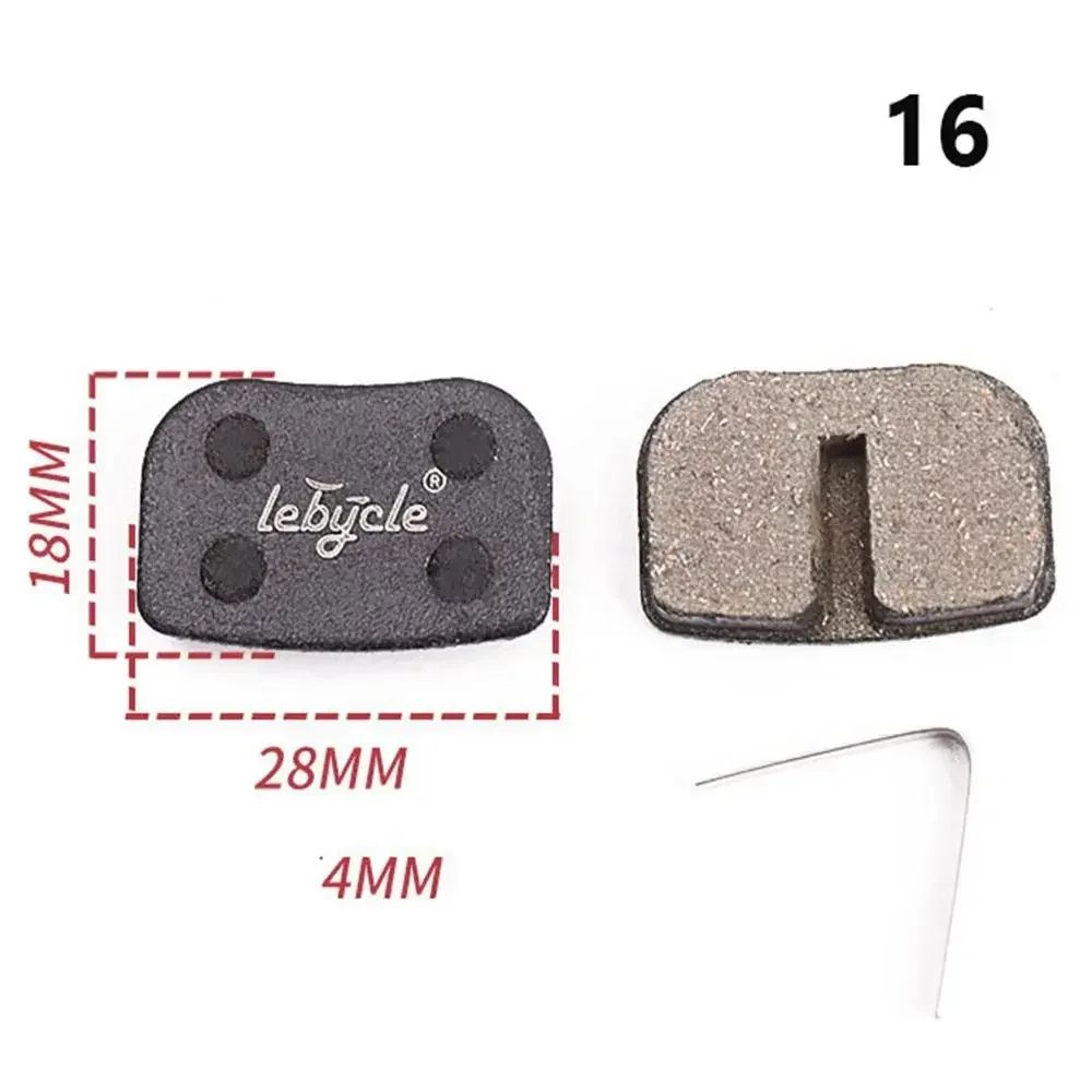 Universal MTB Disc Brake Pads Pair  Quiet StrongStopping Mountain Bike Brake Pads For Road  MTB 17