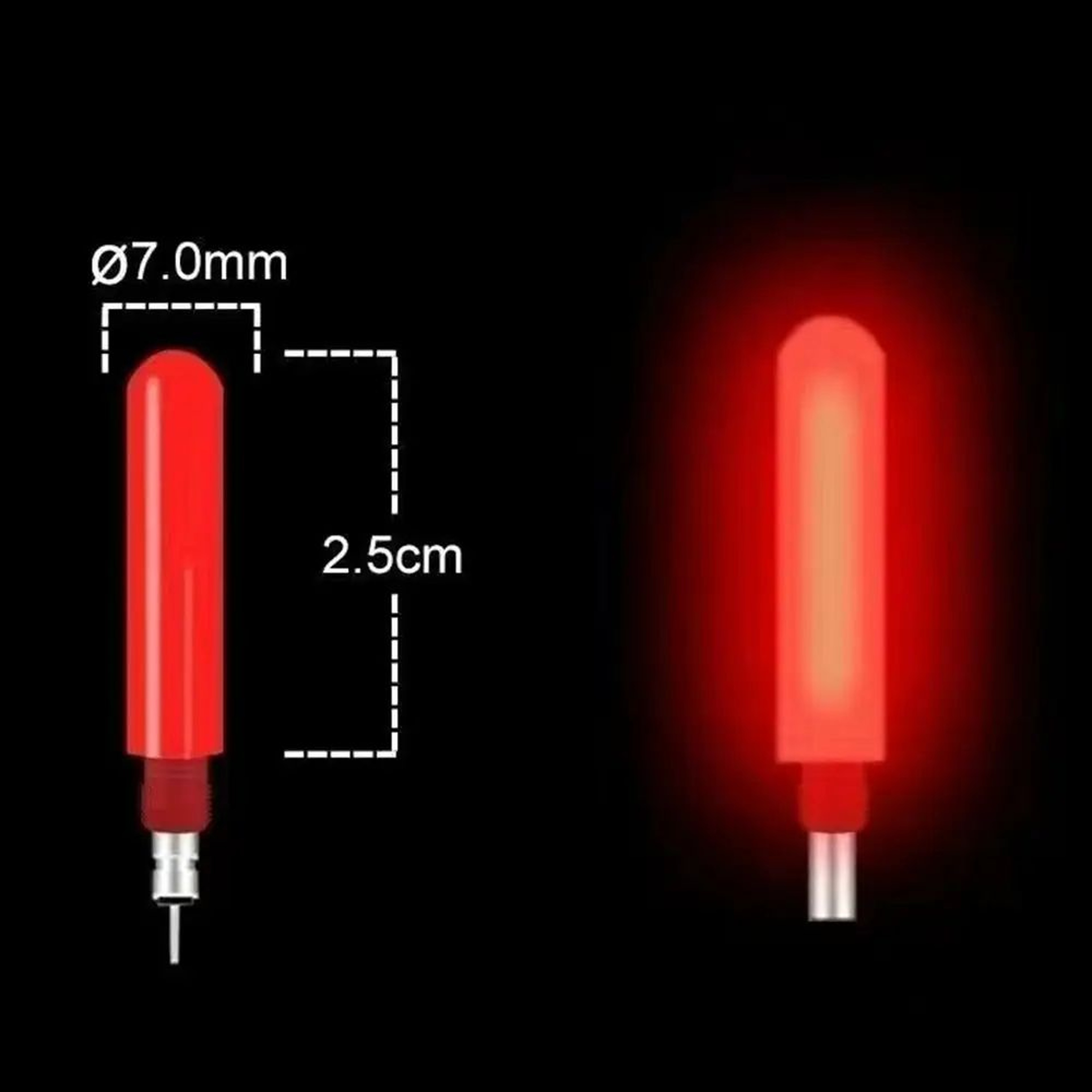 ColorChange Electronic Float Tail Bite Indicator  Fishing Float Tail Tackle Accessory 1 Or 3 Segmen 2
