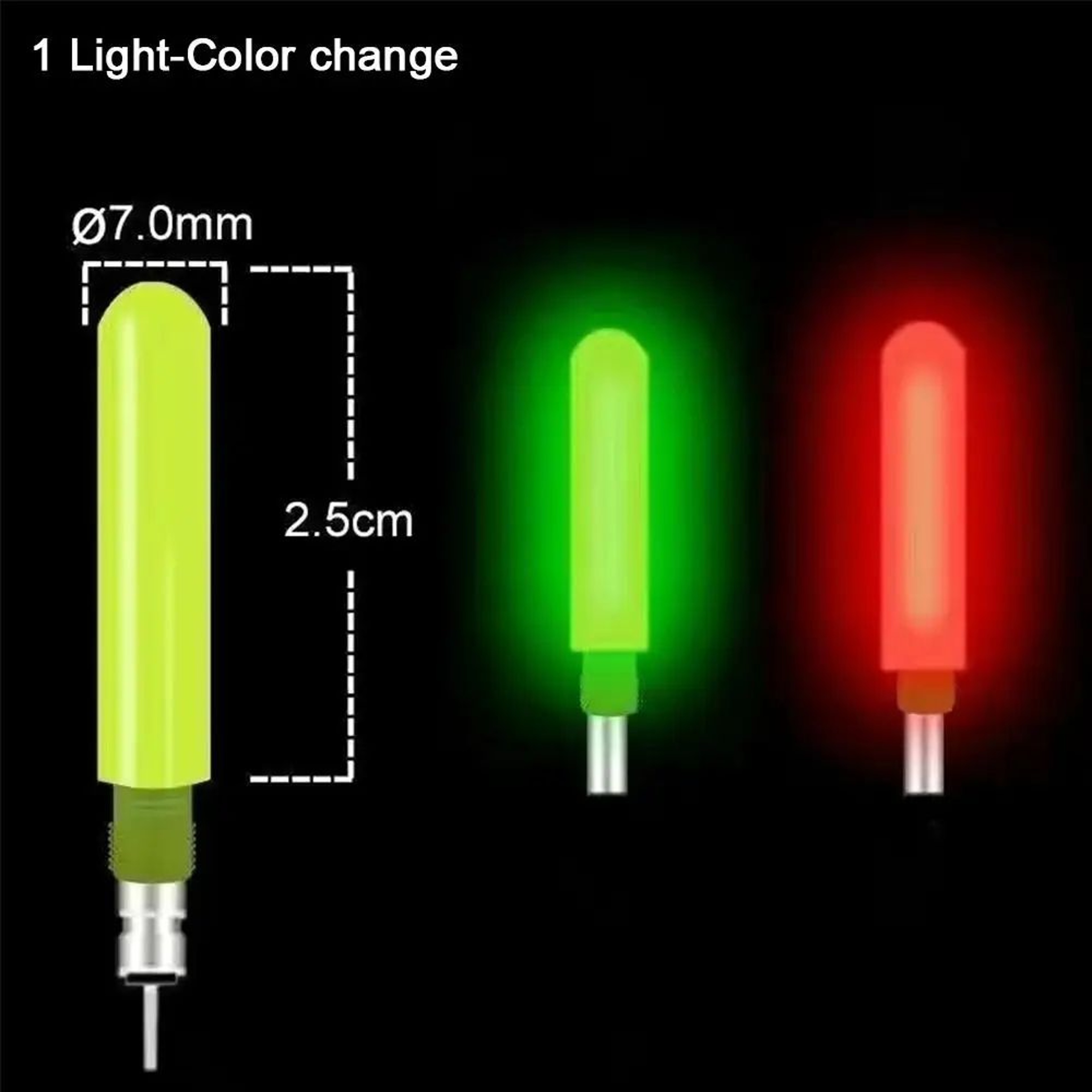 ColorChange Electronic Float Tail Bite Indicator  Fishing Float Tail Tackle Accessory 1 Or 3 Segmen 8