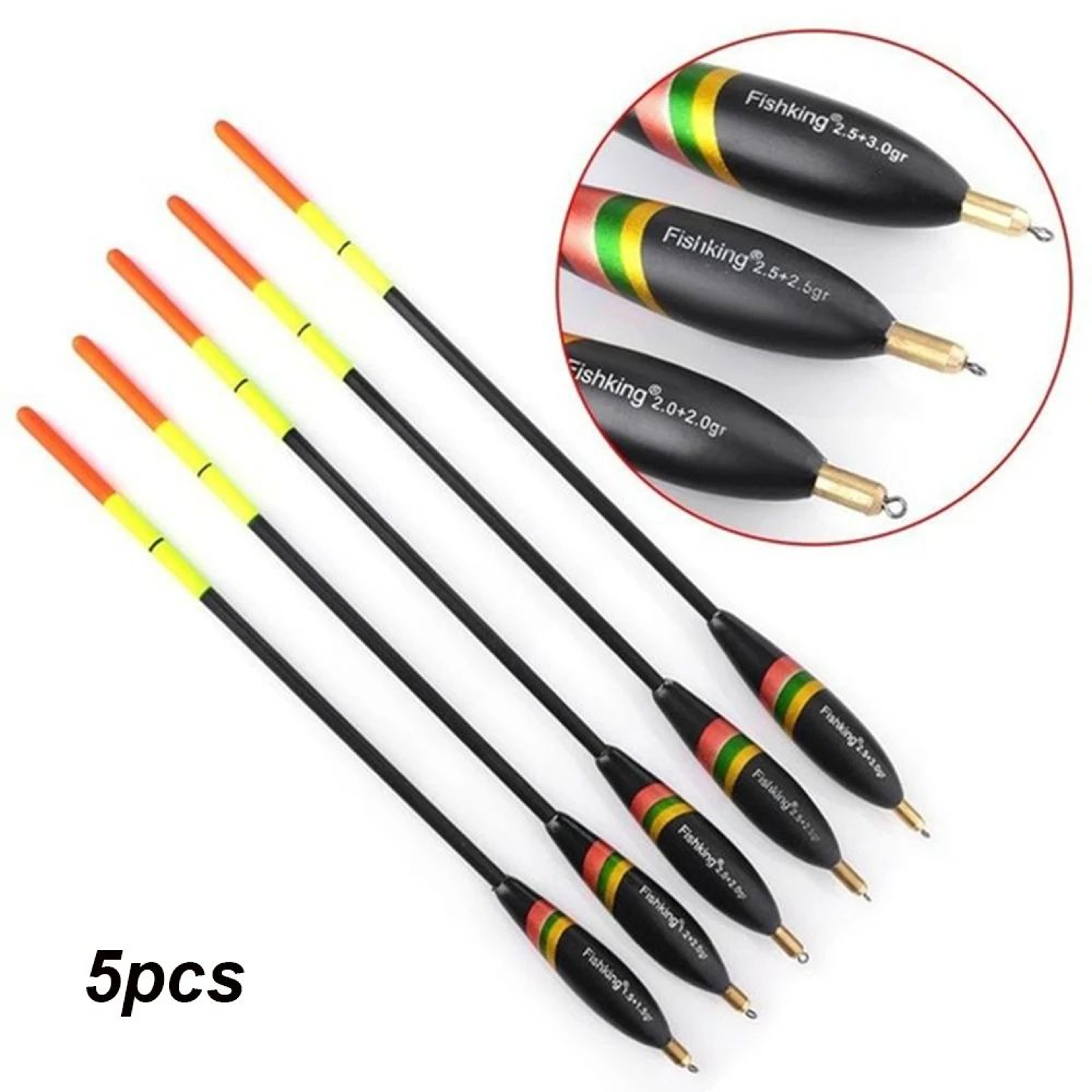 MixedSize Balsa Wood Fishing Floats Set 45pcs  HighVisibility Vertical Bobbers For Carp  Freshwater 0