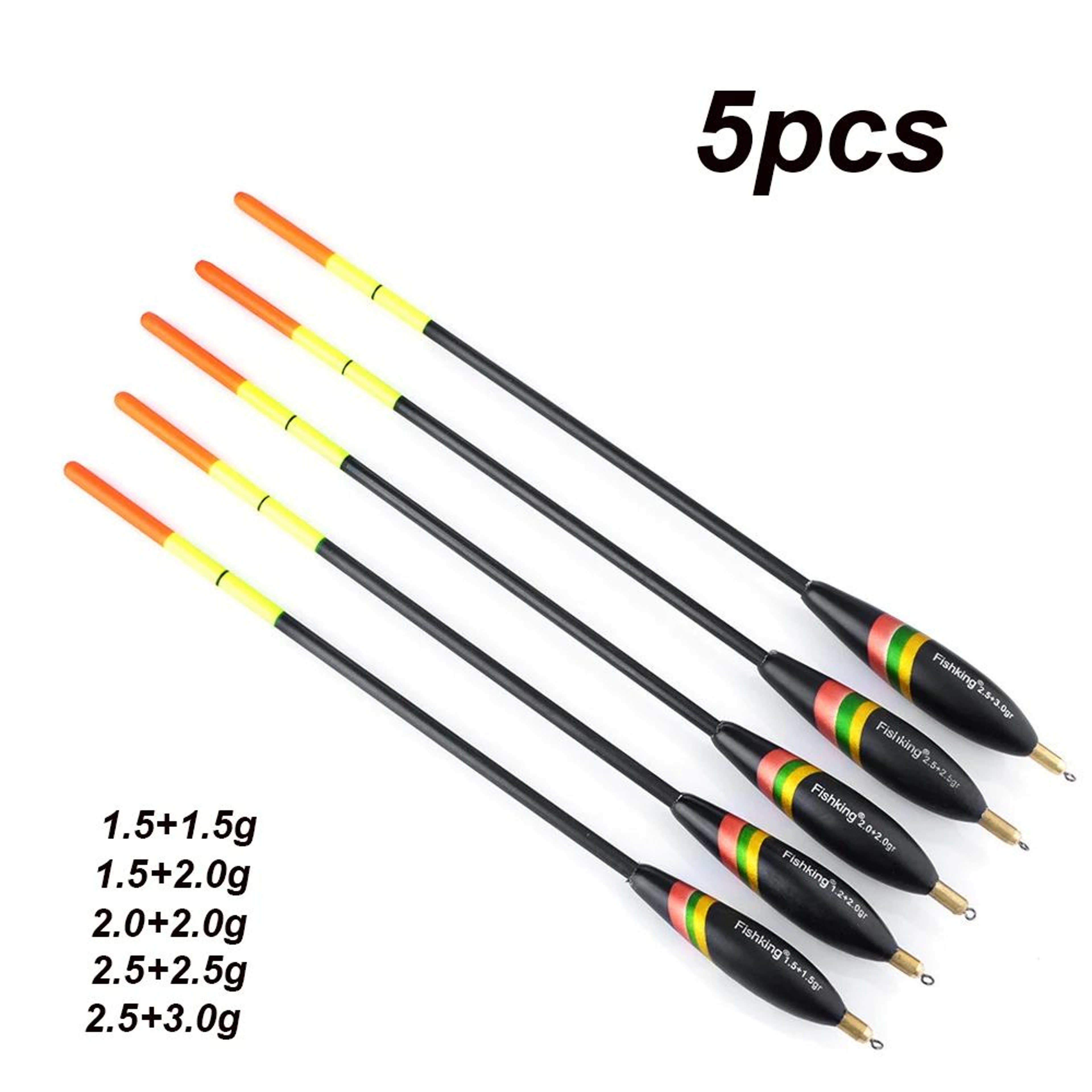 MixedSize Balsa Wood Fishing Floats Set 45pcs  HighVisibility Vertical Bobbers For Carp  Freshwater 7