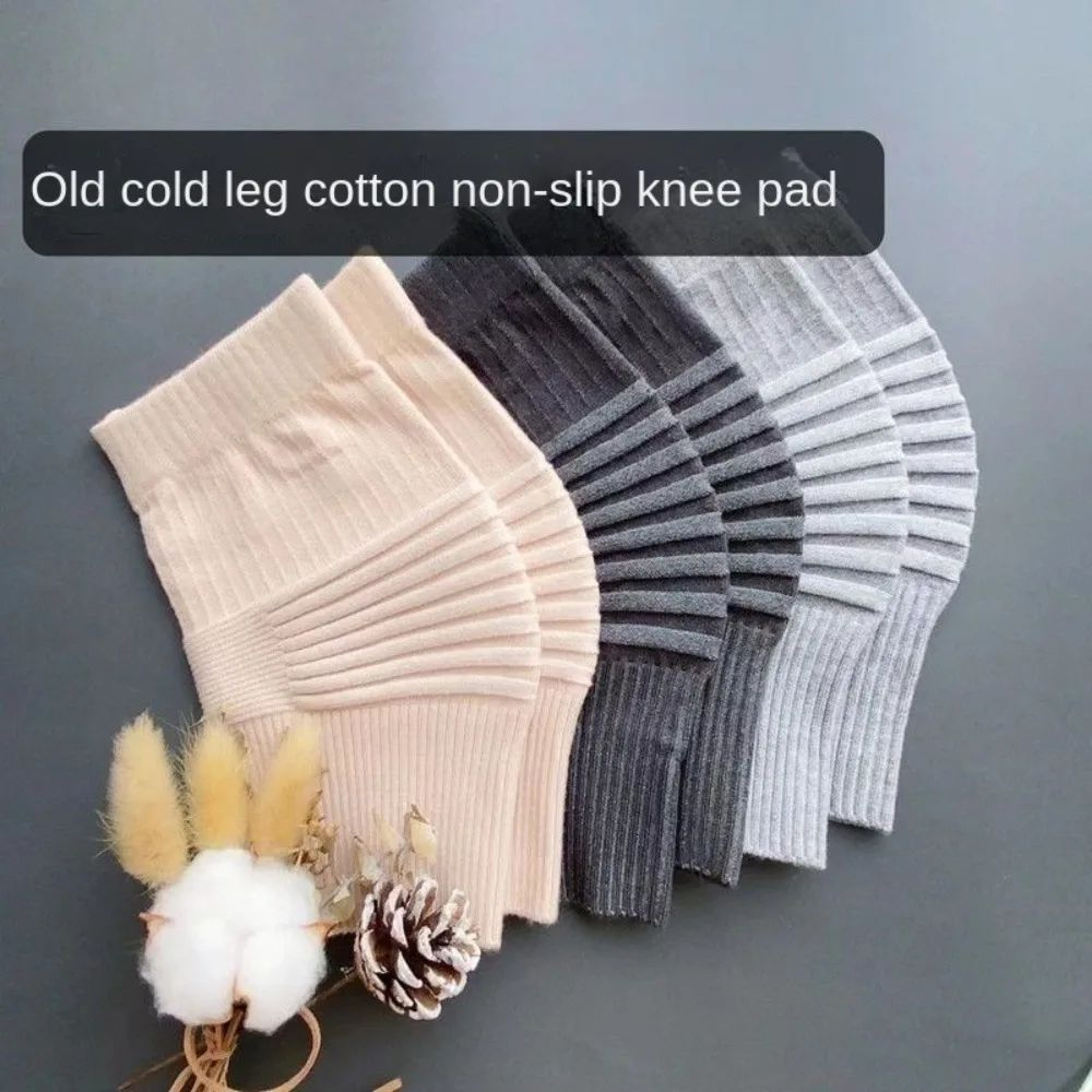 Cotton Stripe Knee Compression Sleeve  Breathable Sports Knee Support Brace Unisex 5
