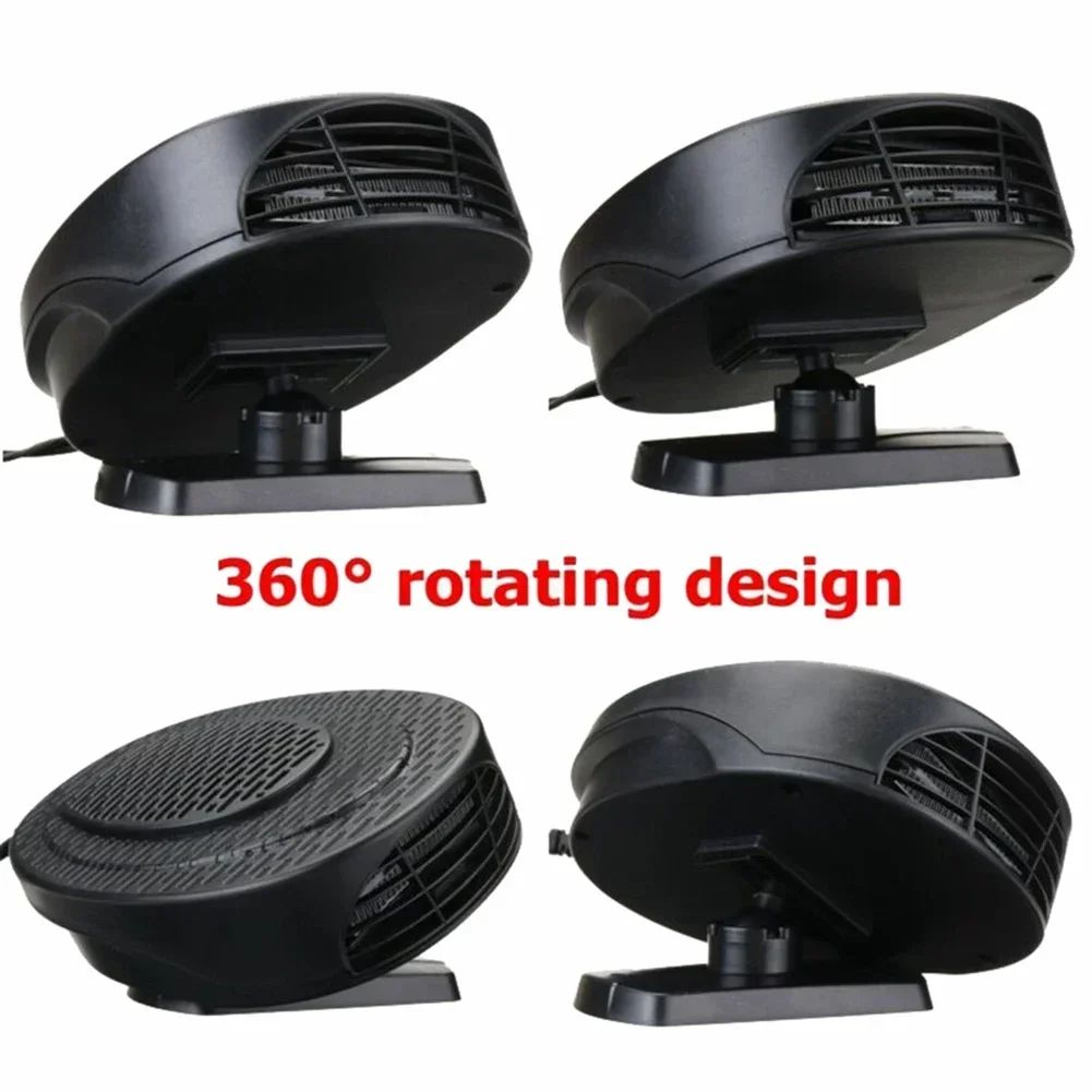 12V24V Portable Car Heater Fan  Windshield Defroster  Fast Defogging Winter Warmth Summer Cooling 3