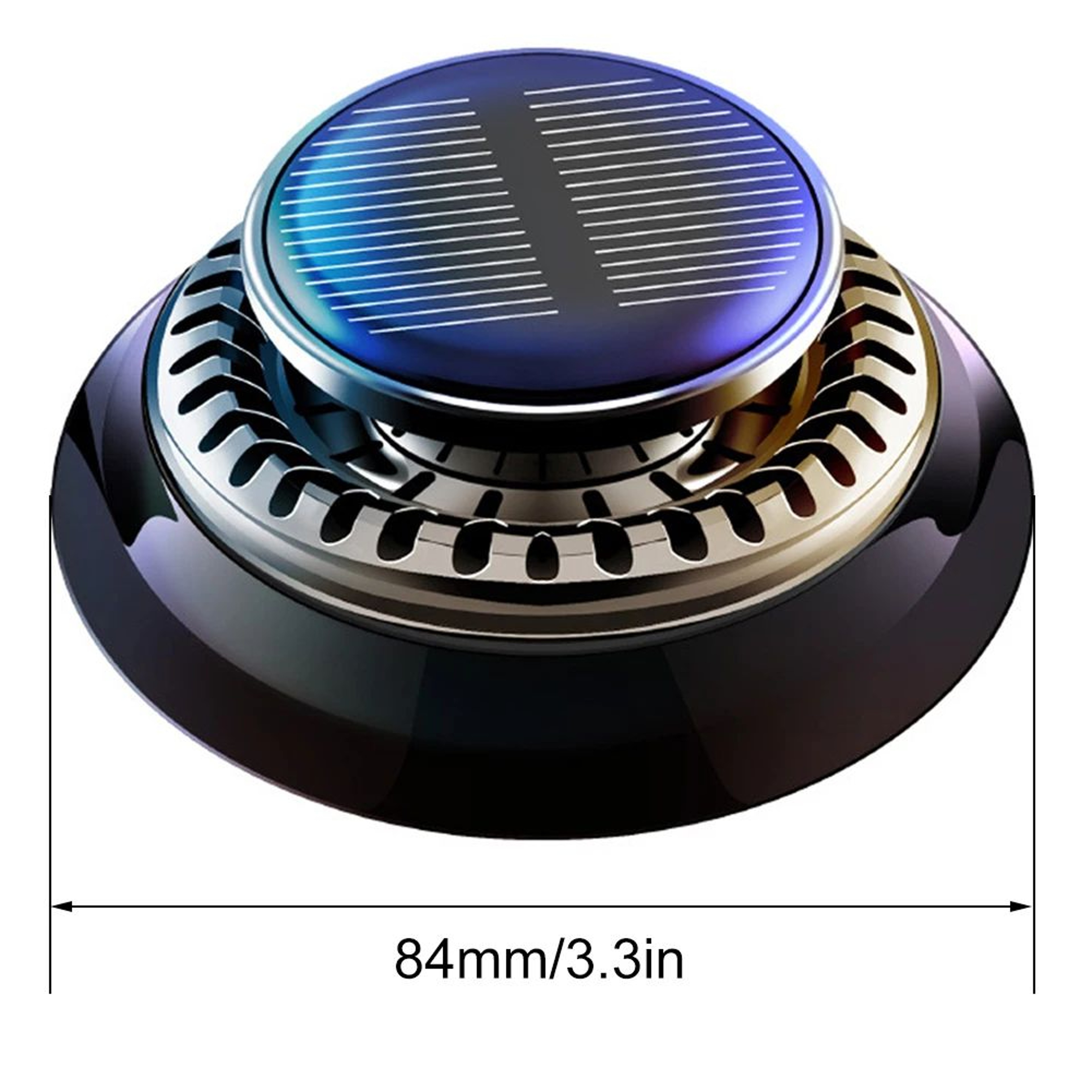 Solar Rotating Aromatherapy Car Diffuser  Solar Car Air Freshener For Essential Oils 5