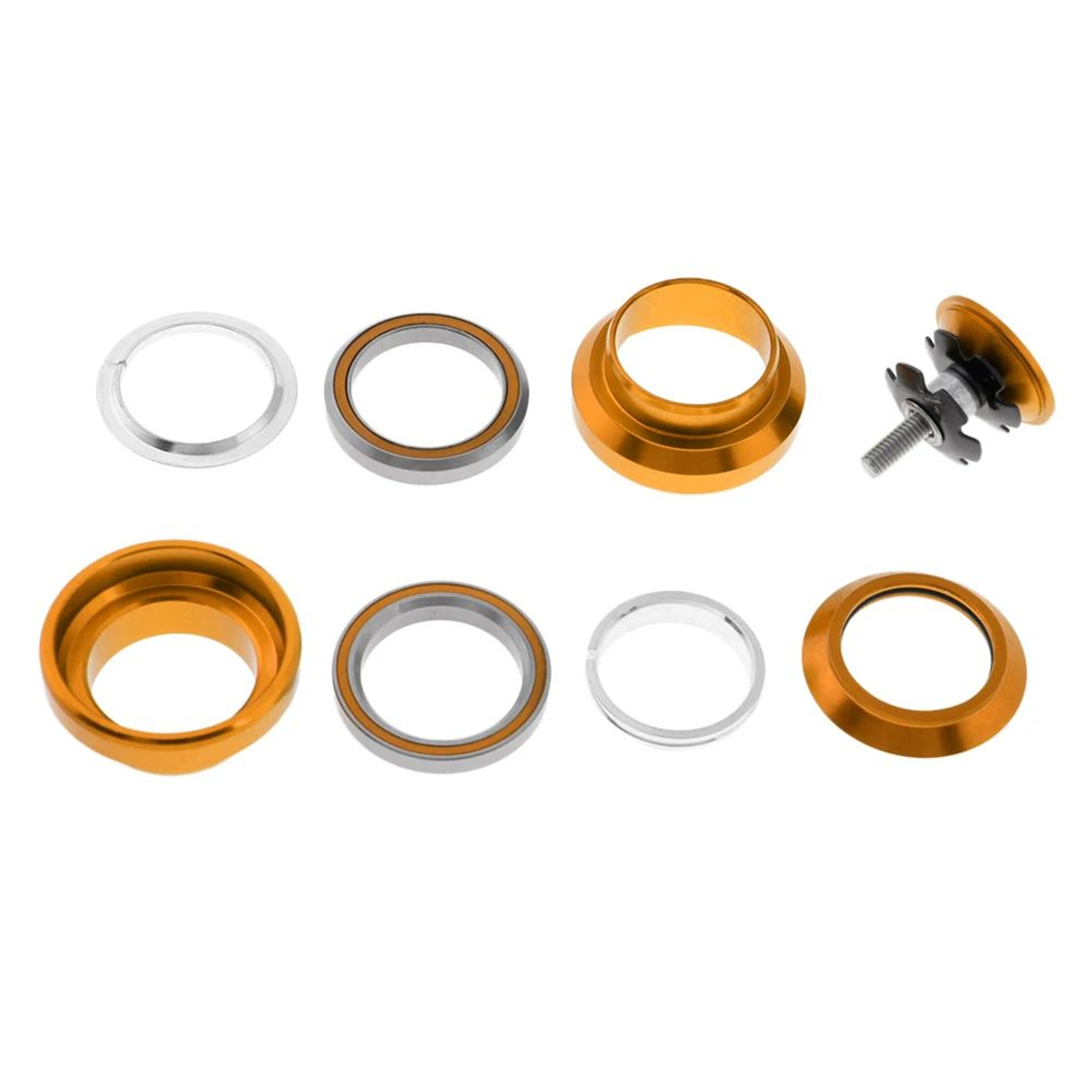 Aluminum Alloy 34mm External Bearing Headset With Sealed Cartridge Bearings  Top Cap 118 Threadless 2