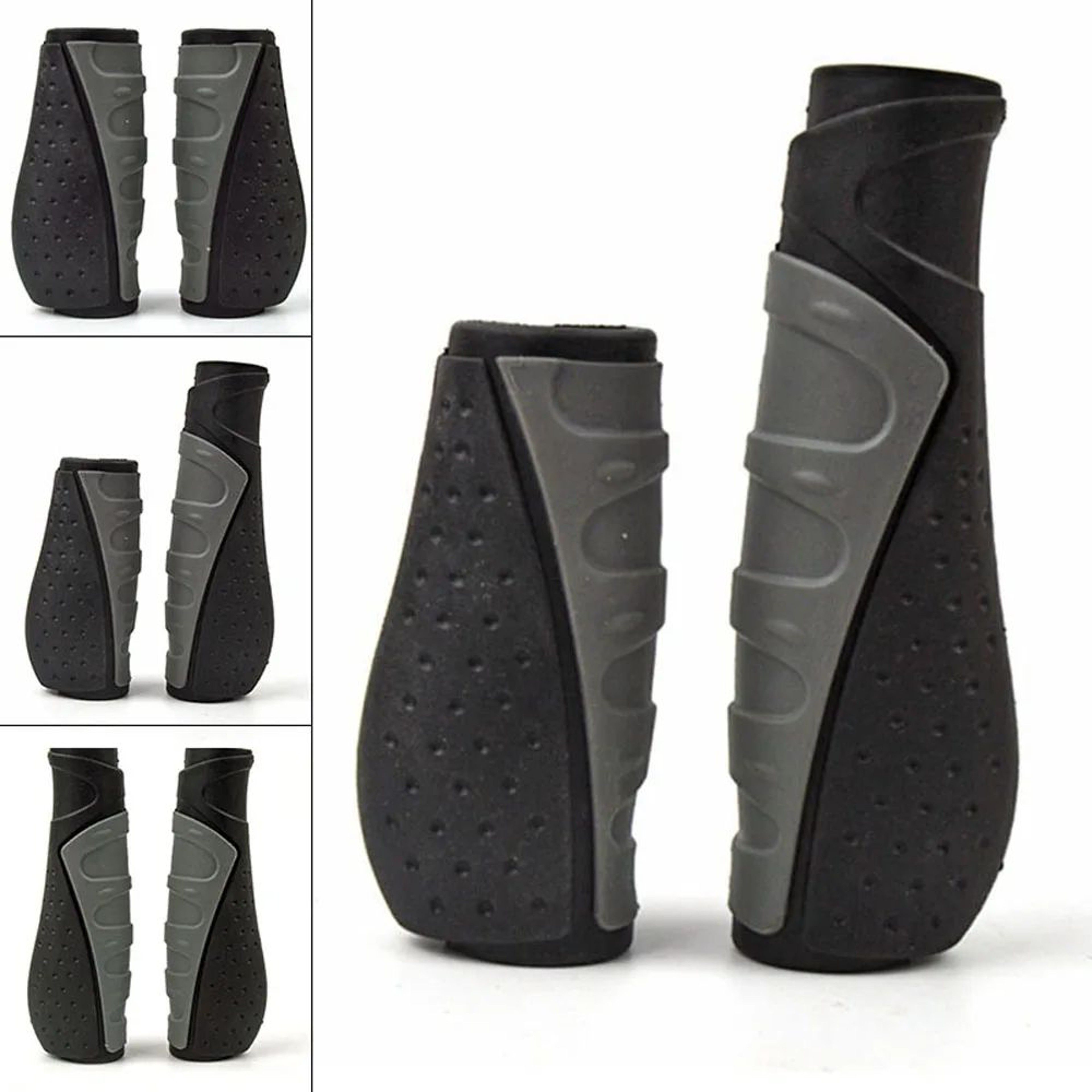 Ergonomic AntiSlip Rubber Mountain Bike Grips  ShortLong MTB Handle Grips For Comfort  Control 1