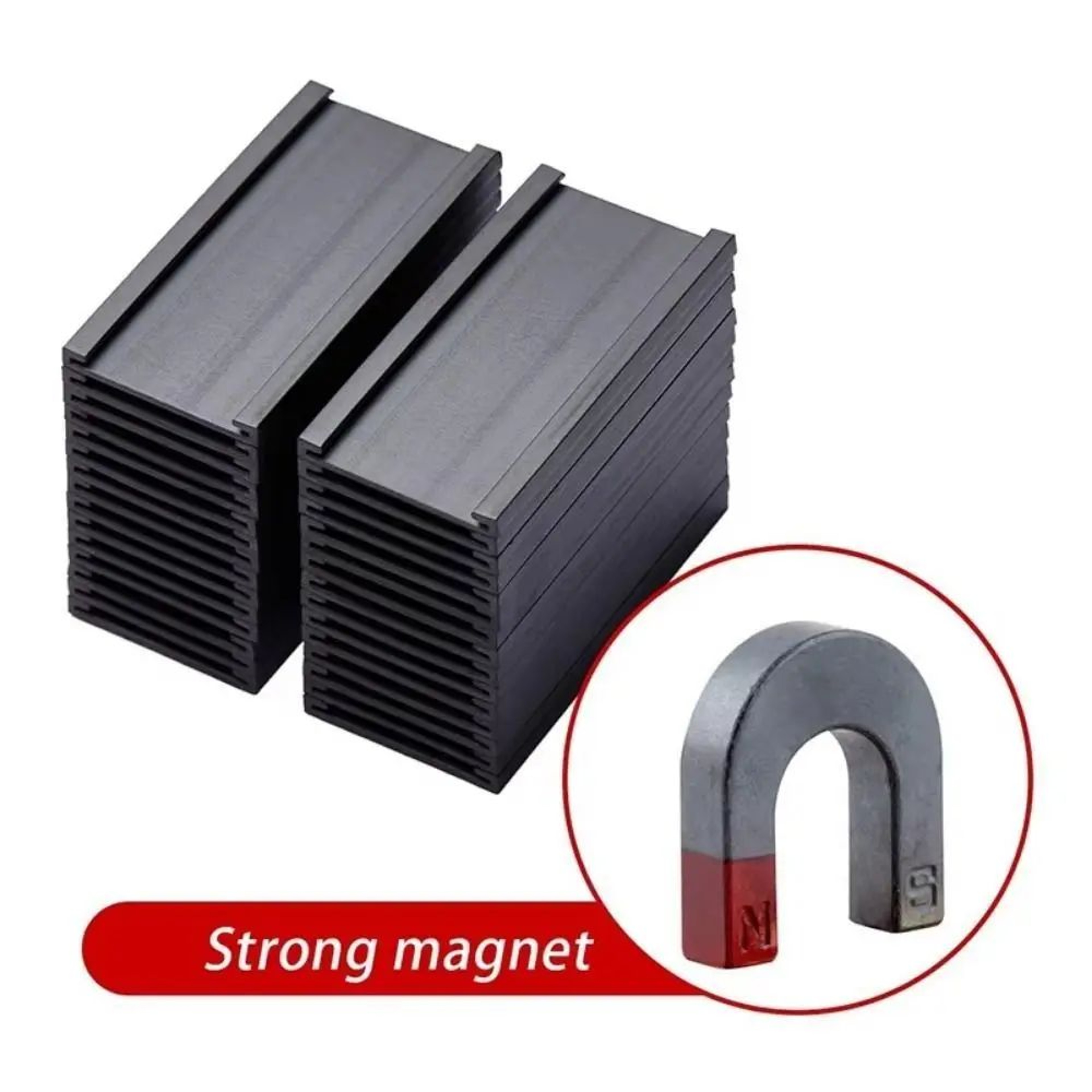 Magnetic CChannel Label Holder Set With Protective Film  Reusable Warehouse Shelf Labels With Stron 3