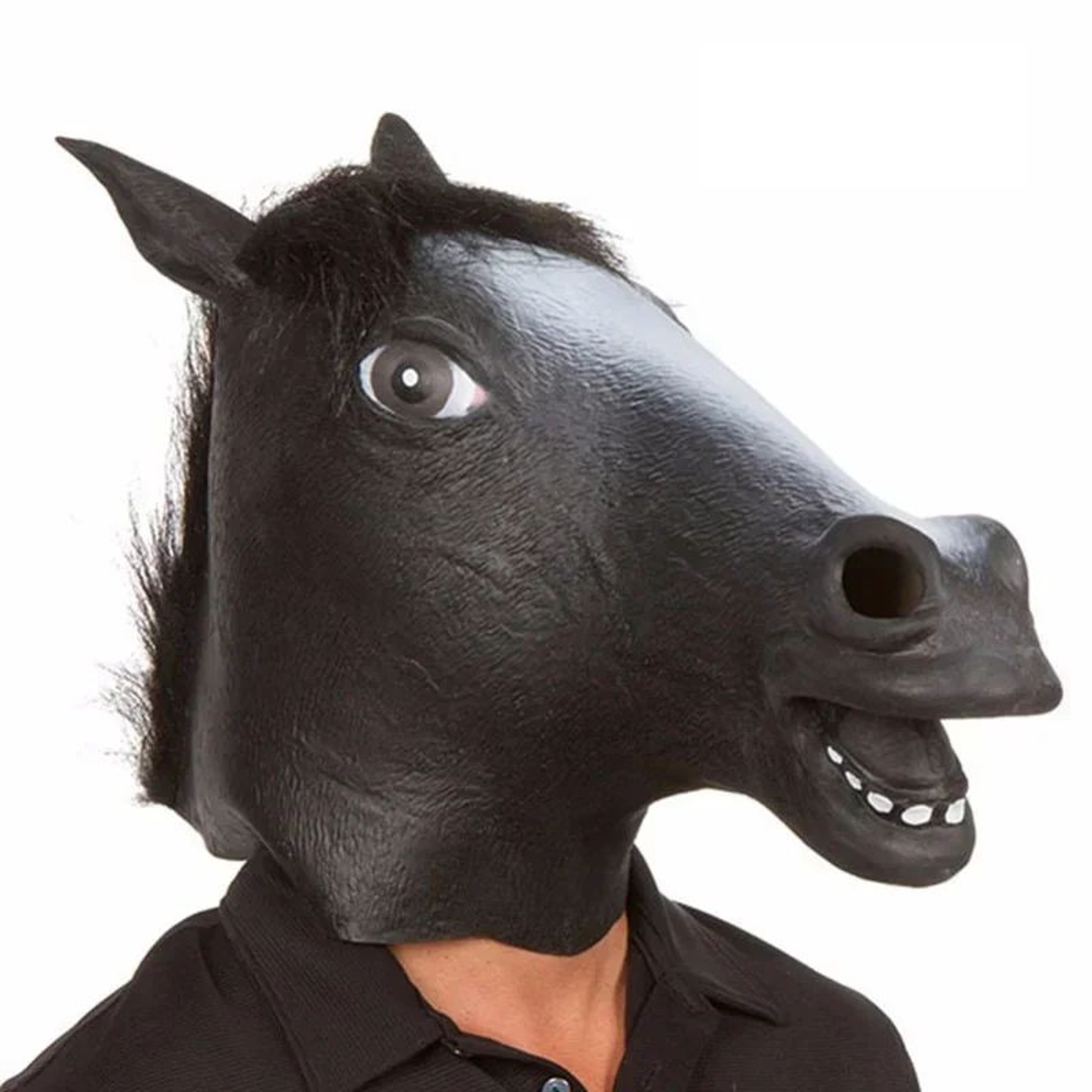 Realistic Horse Head Mask Costume For Halloween Cosplay  Party Pranks 4