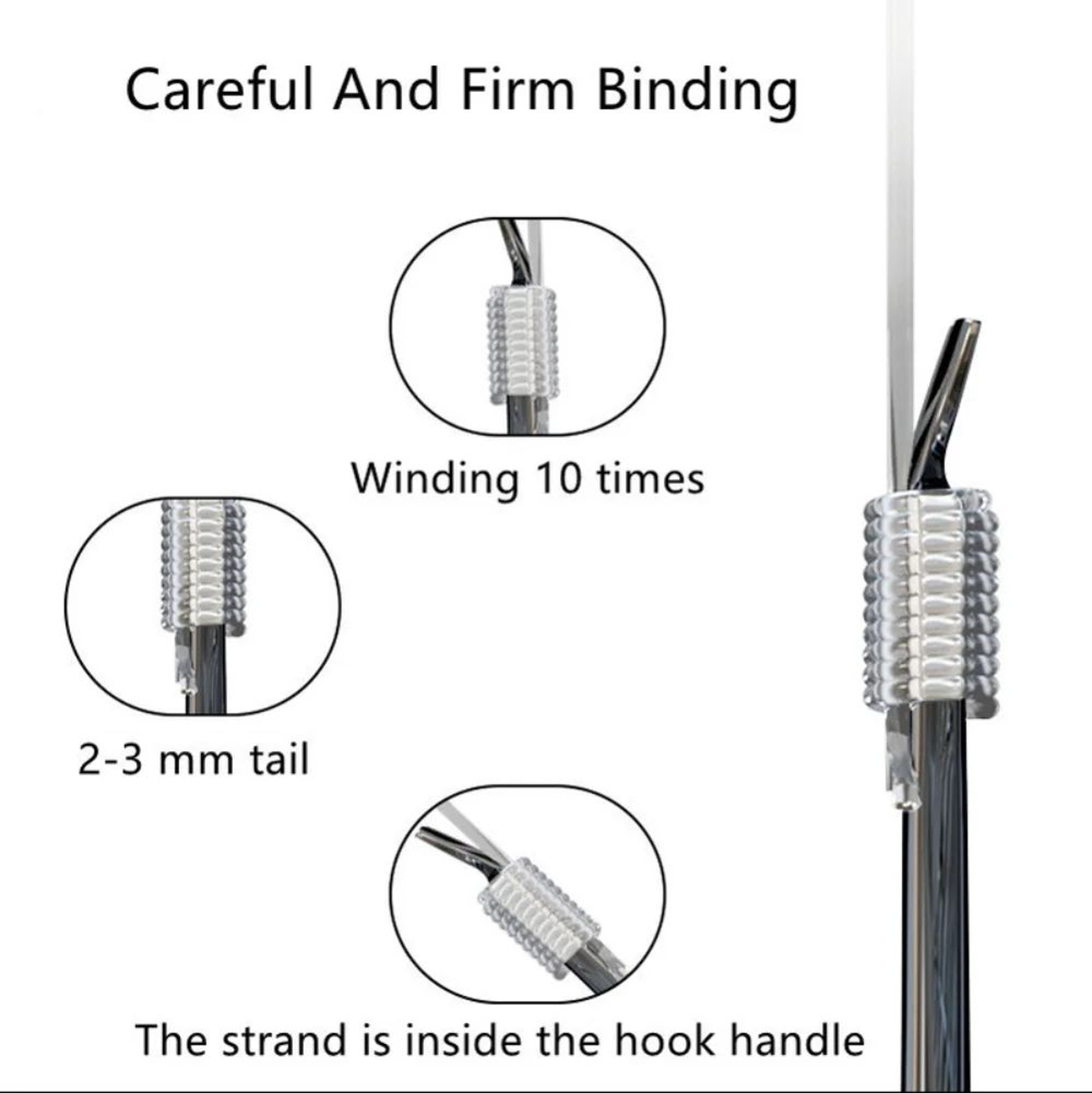PreTied Double Fishing Hooks Set 10 Pairs  20 Hooks  High Carbon Steel Fishing Tackle Hooks For Fas 3