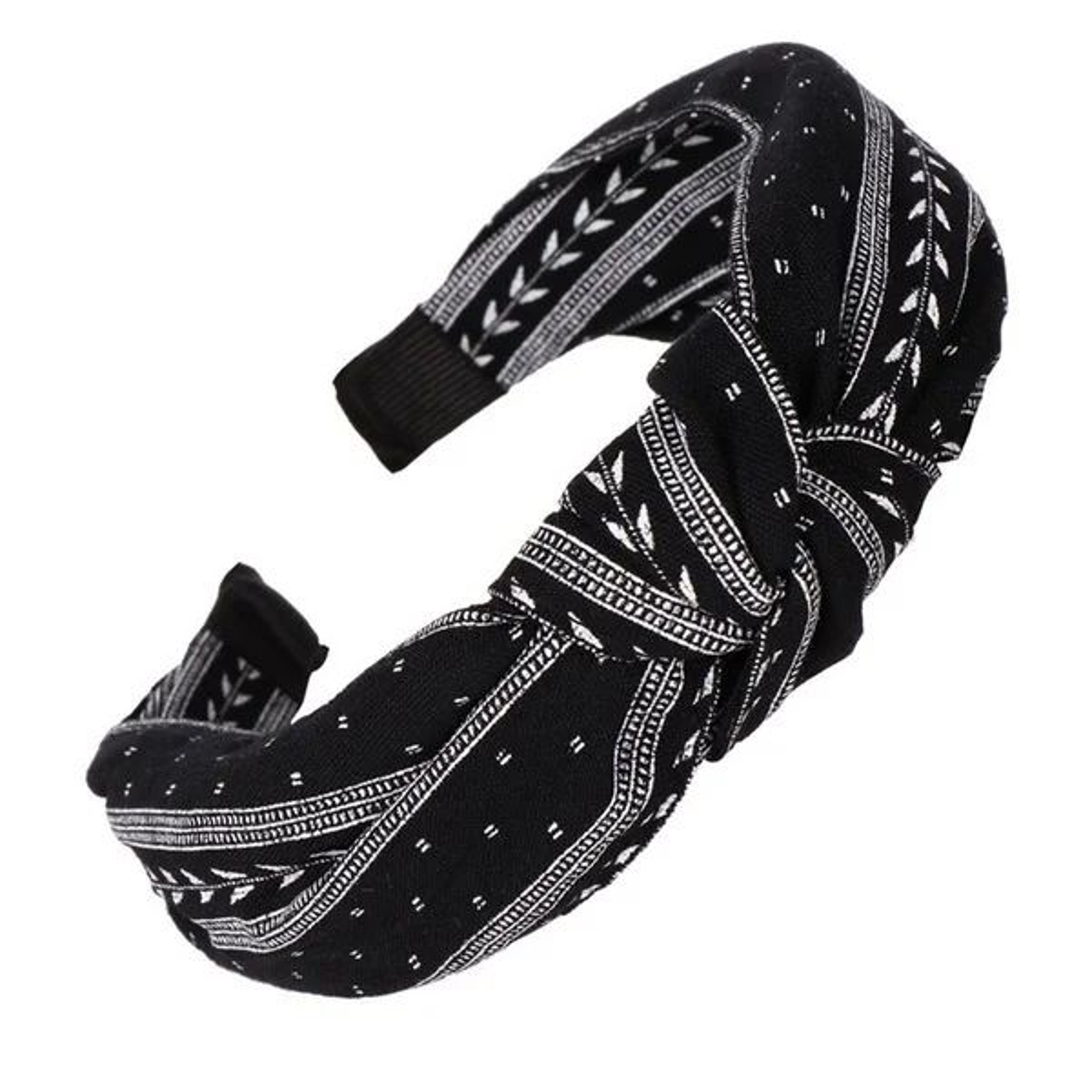 Knotted Leaf Wide Fabric Headband For Women  Girls  Soft Boho Hairband For Everyday Style 9