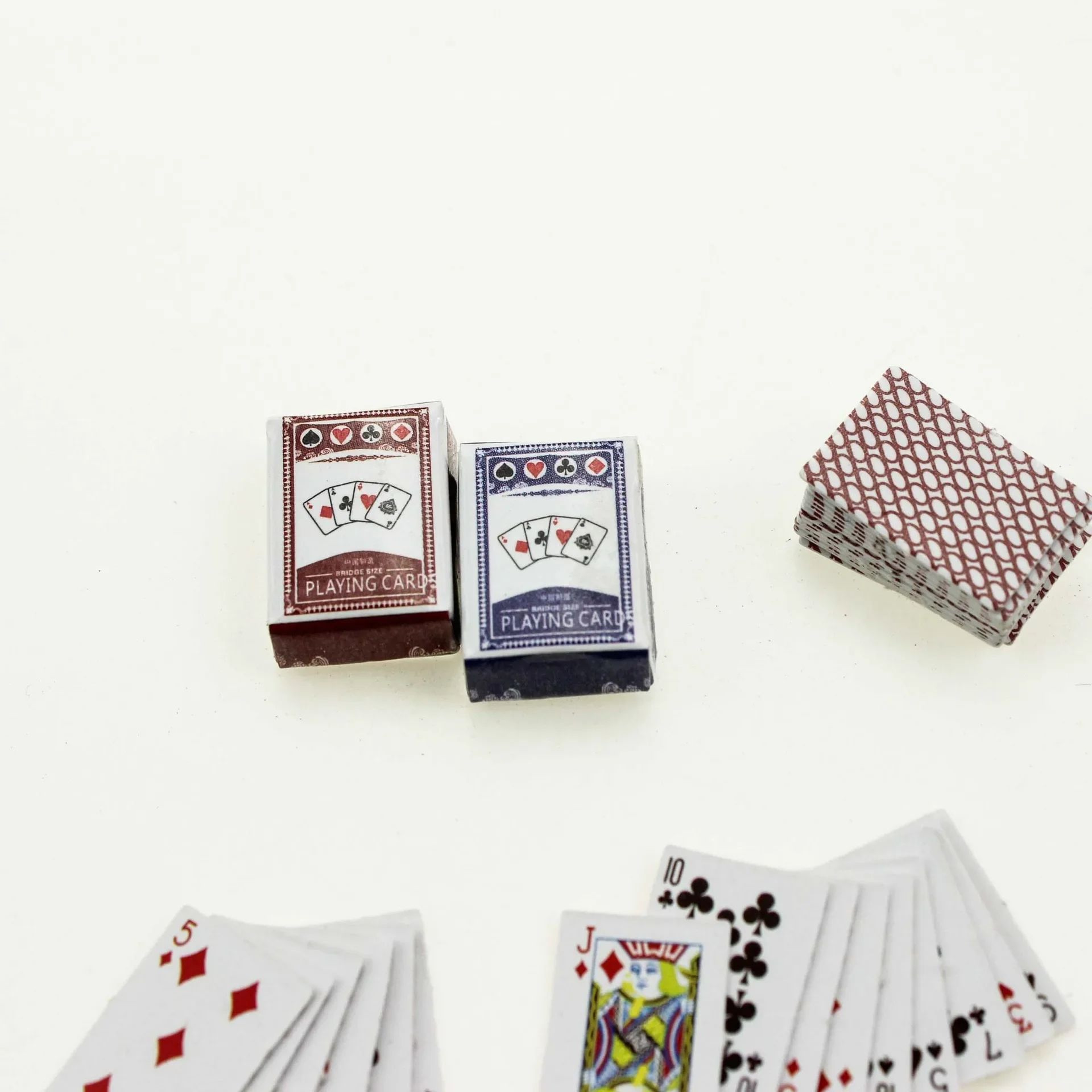 Miniature Poker Cards Set  Cute Mini Playing Cards For Dollhouse Decor  Accessories 4