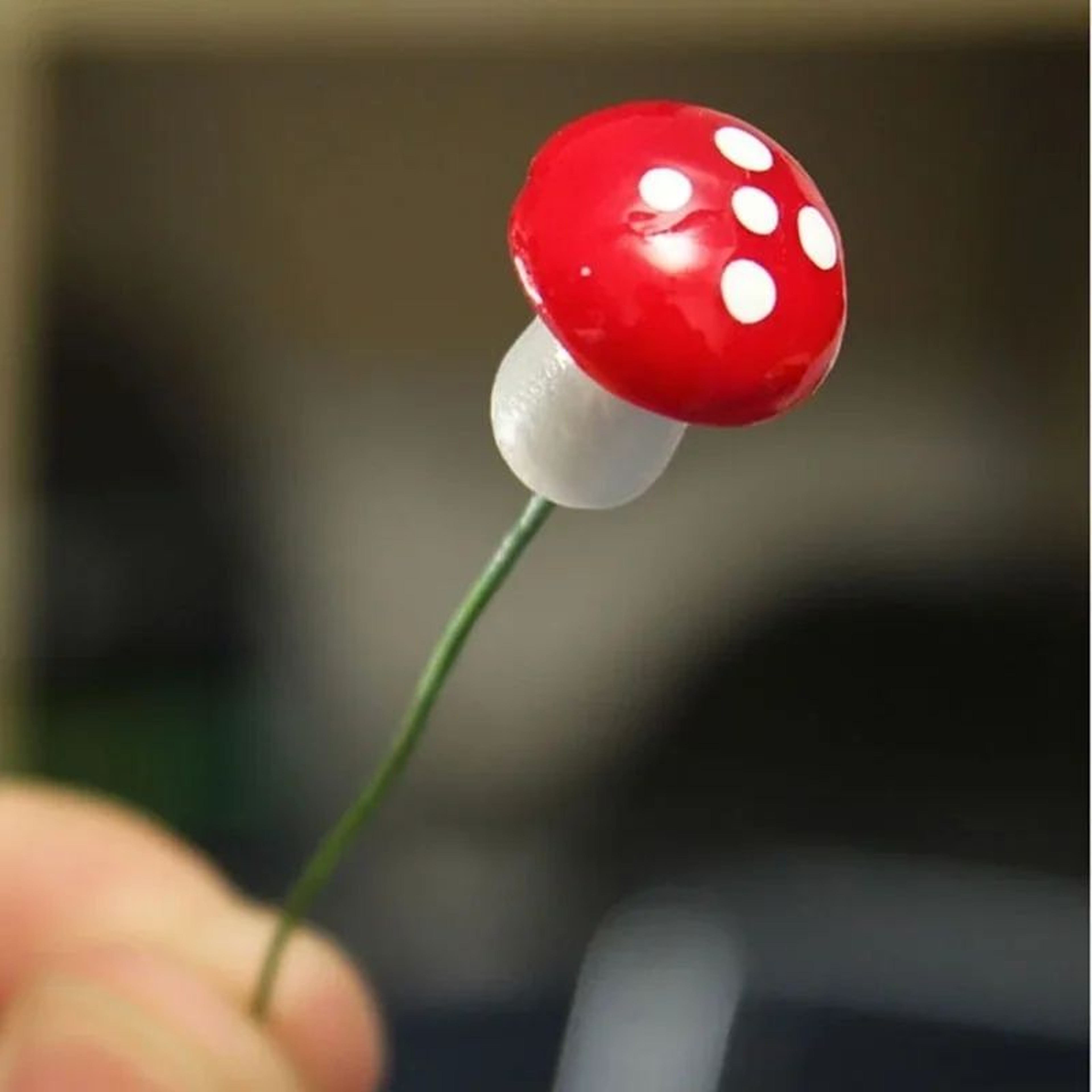 Mini Mushroom Miniatures Garden Stakes 10100pcs  Fairy Garden Accessories  Terrarium Decorations 5