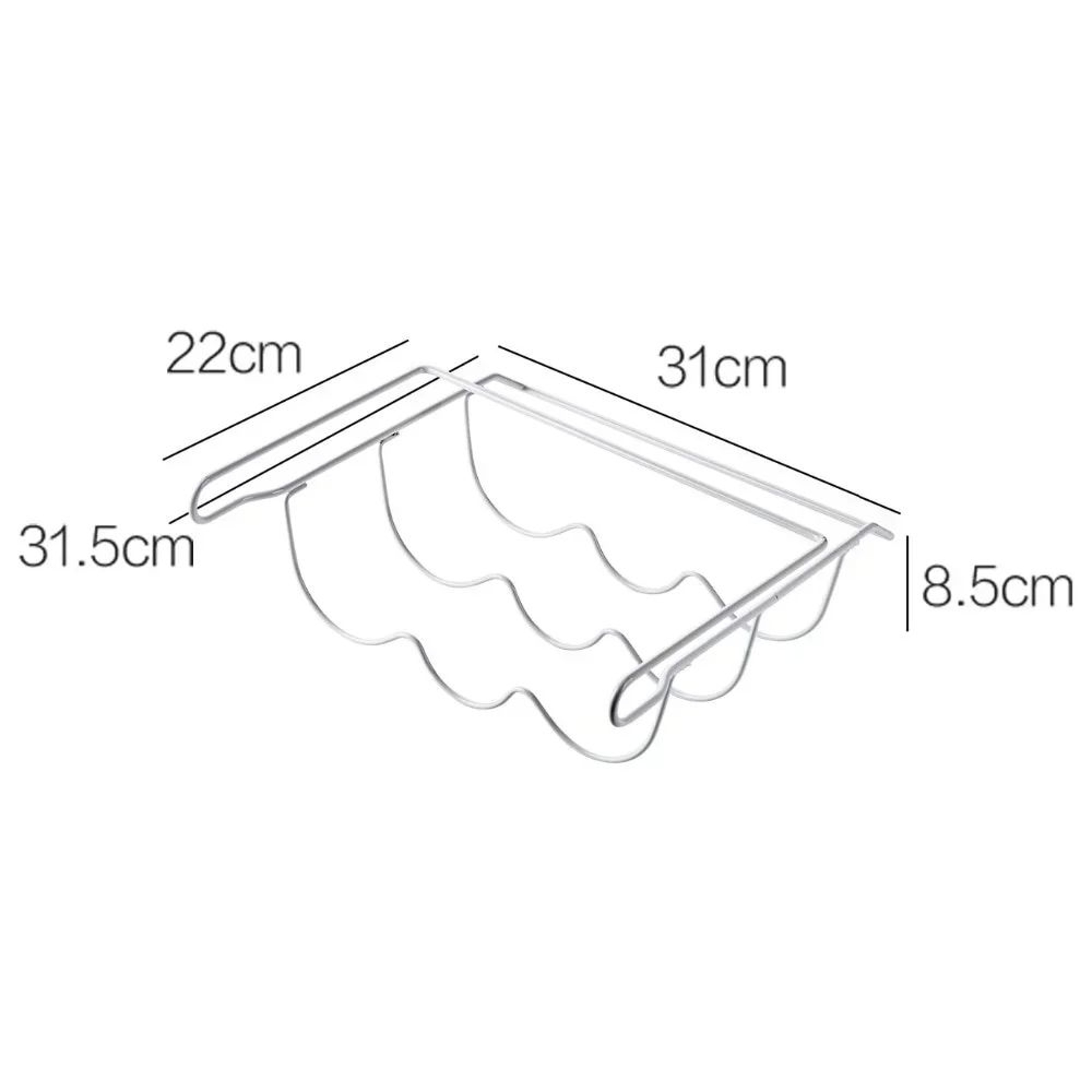 Refrigerator Organizer UnderShelf Bottle Rack  Fridge Shelf Organizer For Beer  Wine Storage 5