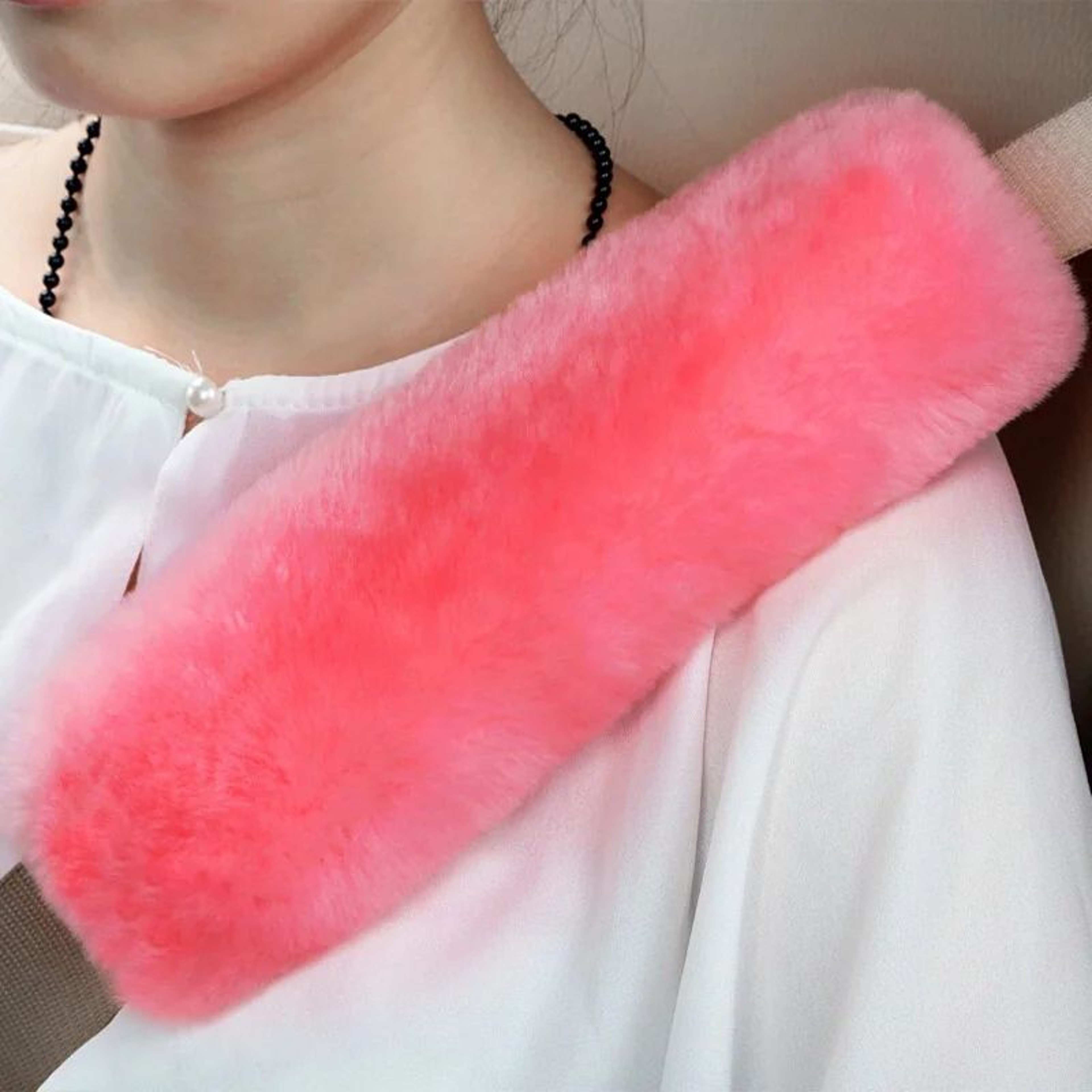 Soft Plush Seat Belt Cover  Seatbelt Shoulder Pad  Neck  Shoulder Comfort Car Seat Belt Cushion 1 P 1