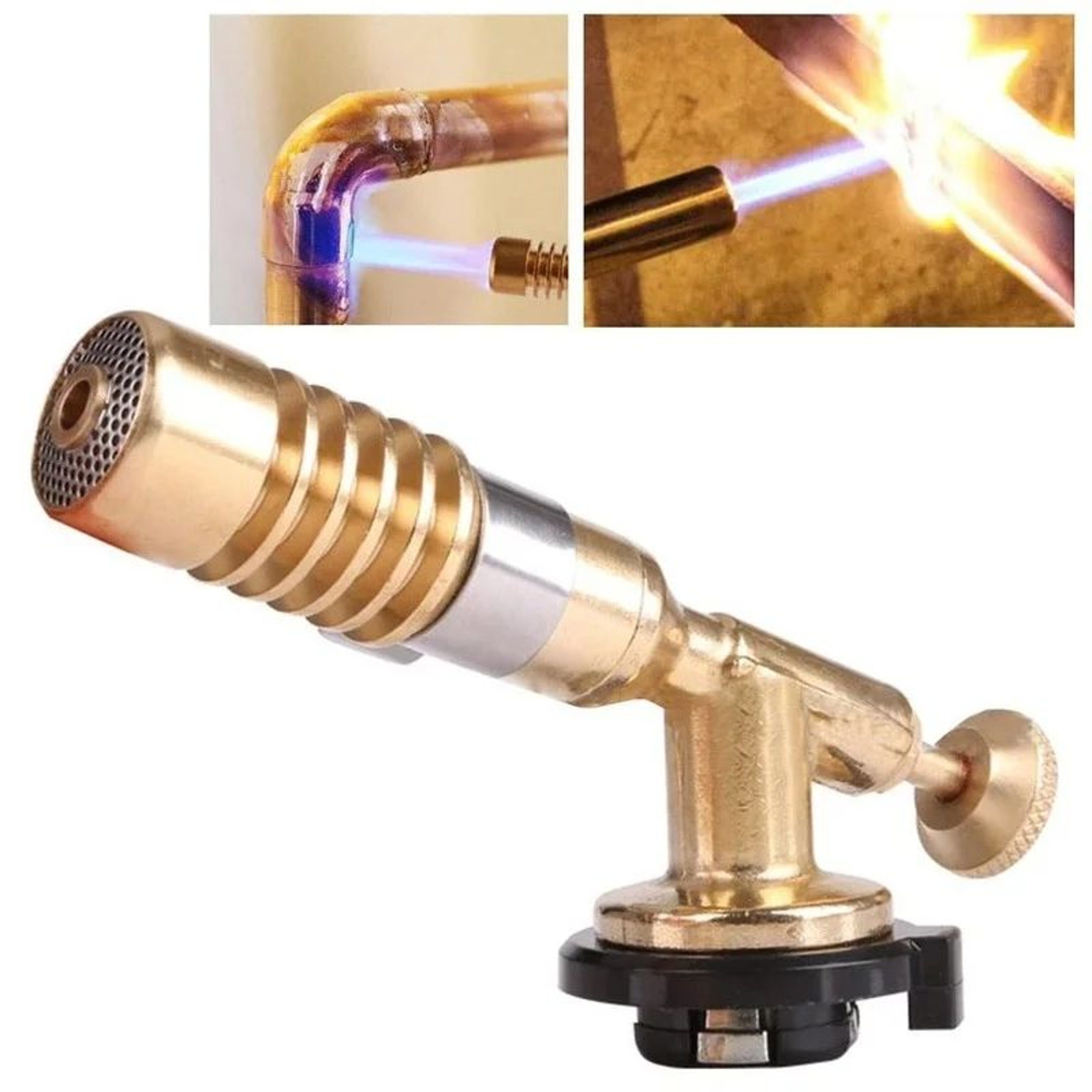 AutoIgnition Butane Torch Blowtorch With Adjustable Flame For Cooking BBQ Camping  Soldering 1