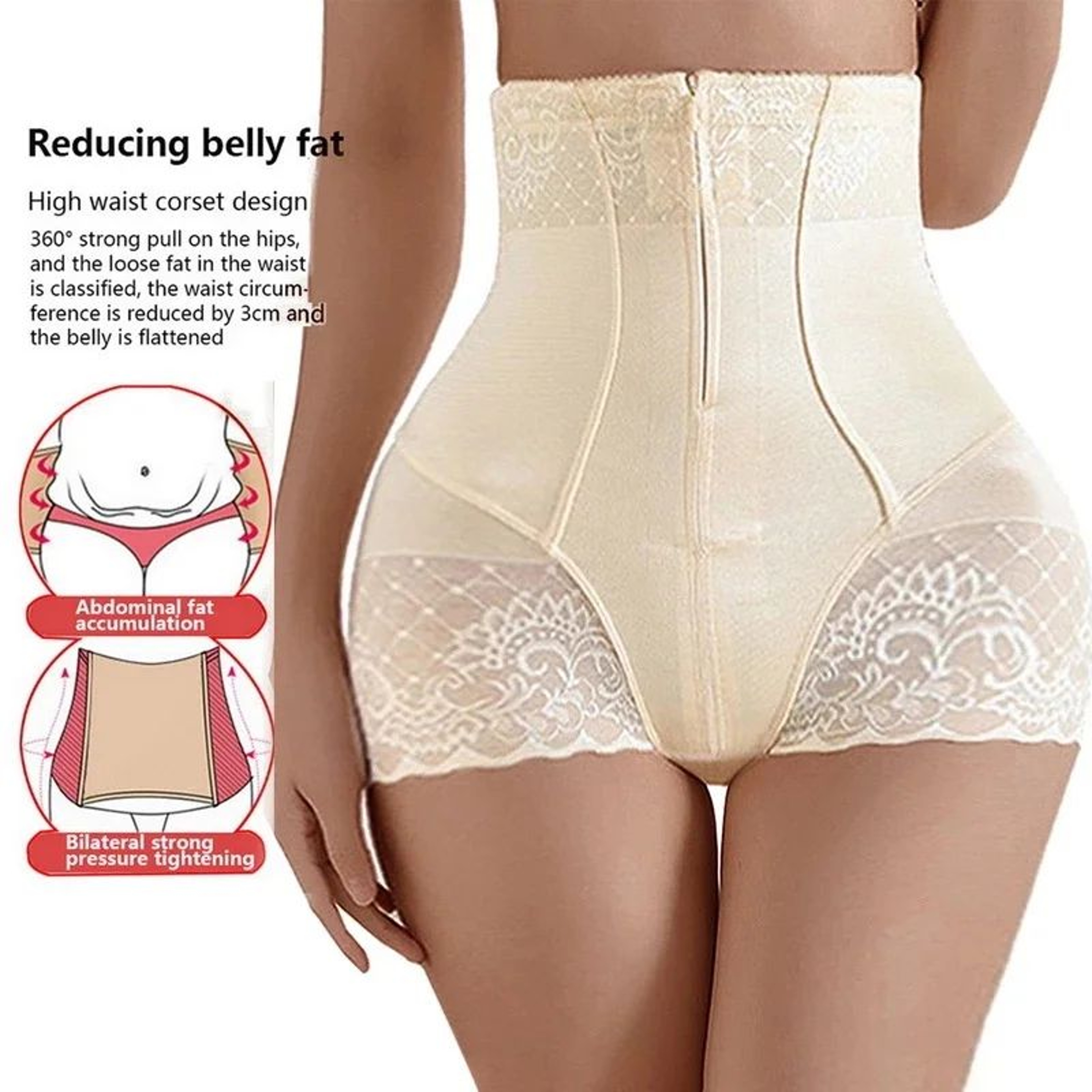 HighWaist Zipper Shaping Panties  Tummy Control Shapewear For Smooth Confident Curves 3