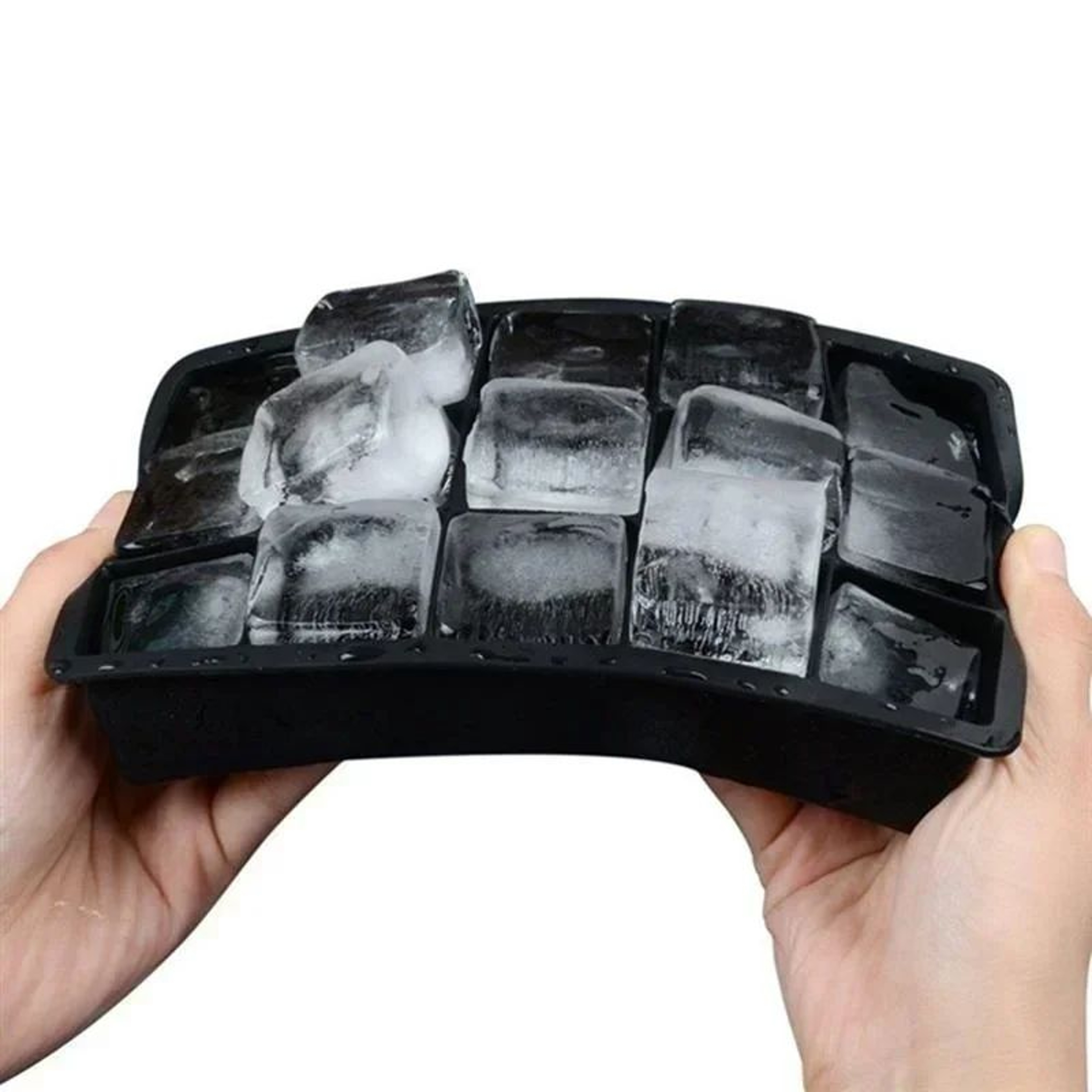 15Grid Silicone Ice Cube Tray For Big SlowMelt Cubes  Large Square Ice Mold For Cocktails  Whiskey 1