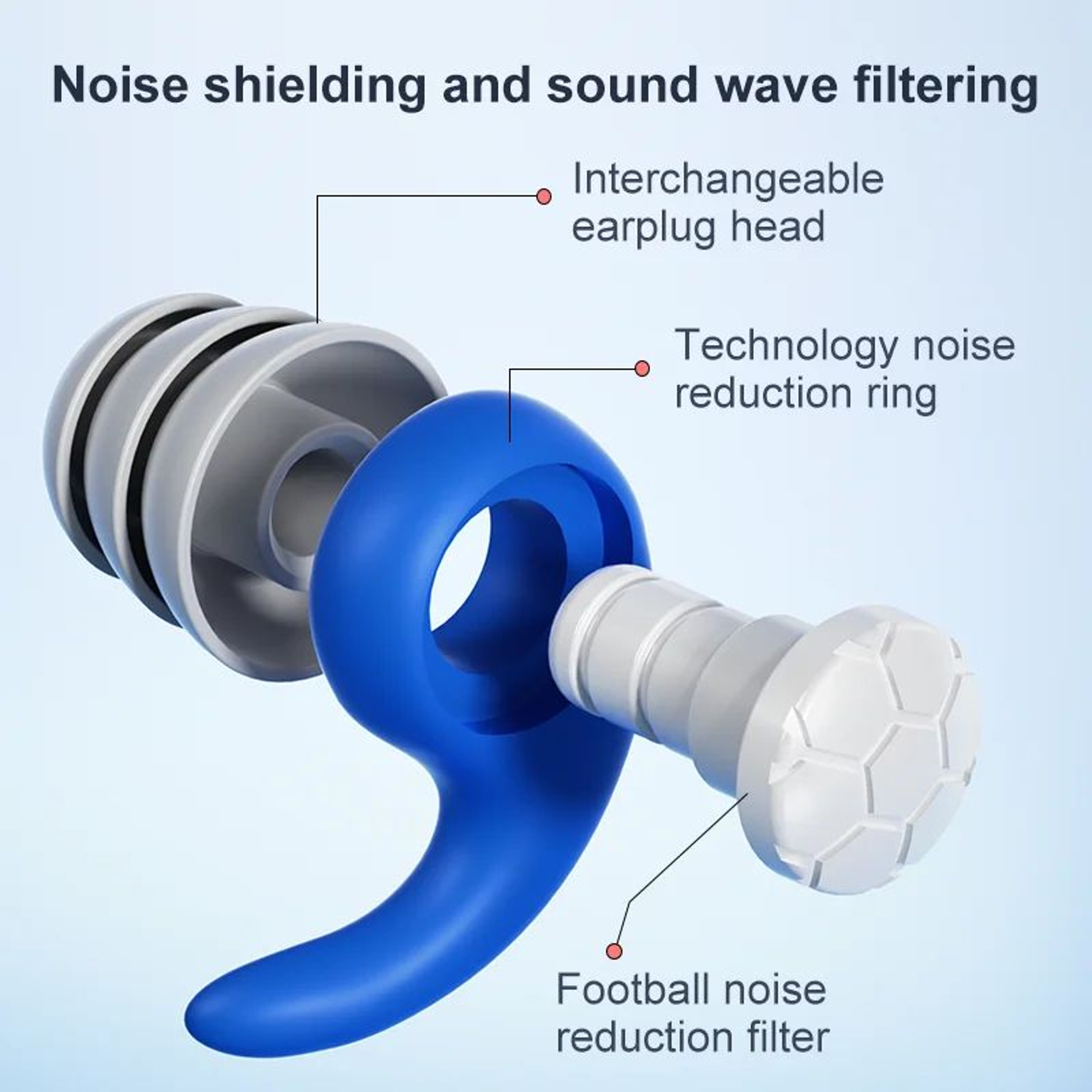 QuietSeal Reusable Silicone Ear Plugs For Sleeping  Swimming  Noise Reduction Waterproof Comfort Fi 1