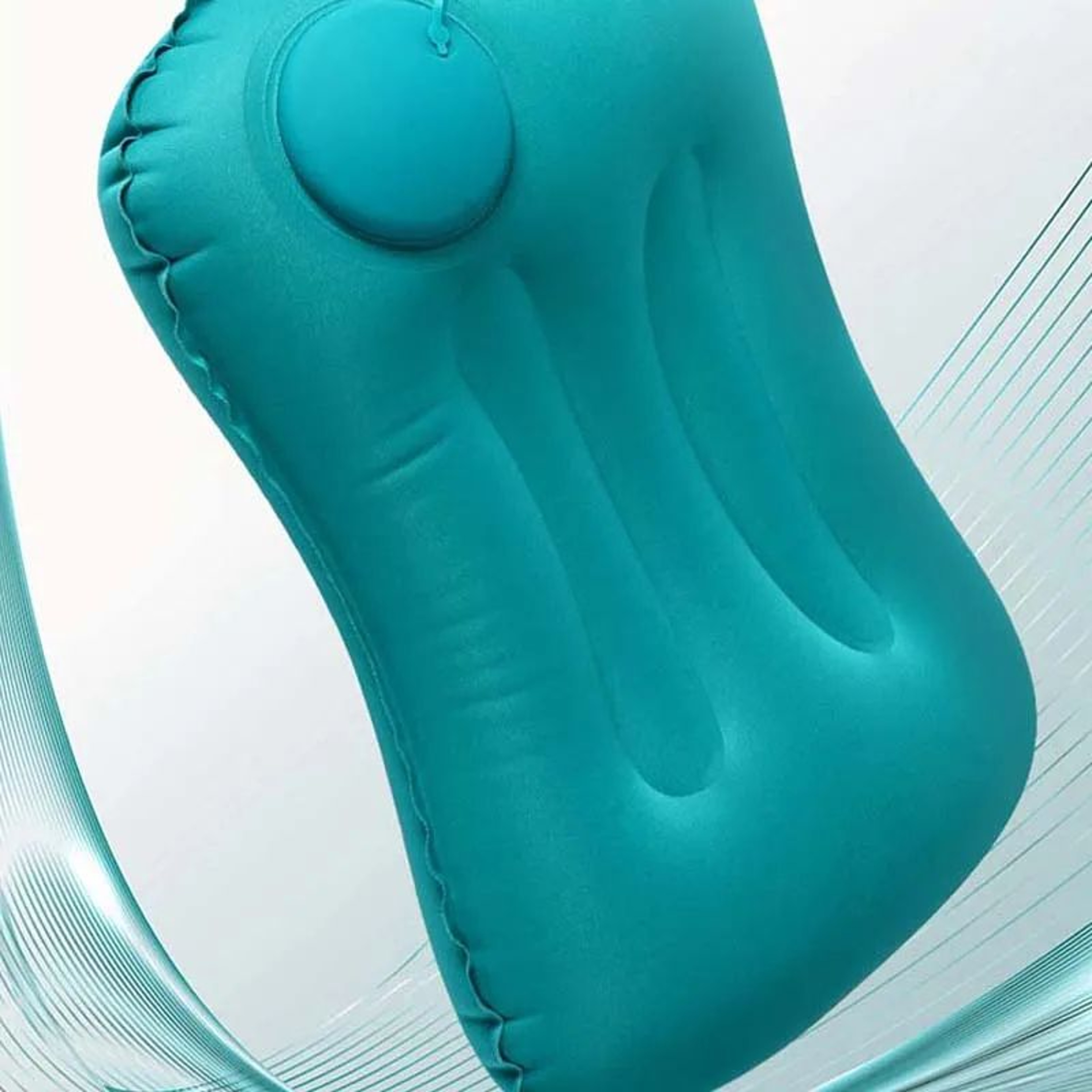 PressToInflate Inflatable Travel Pillow  Compact UShaped Neck Pillow For Planes Cars  Outdoor Trips 2
