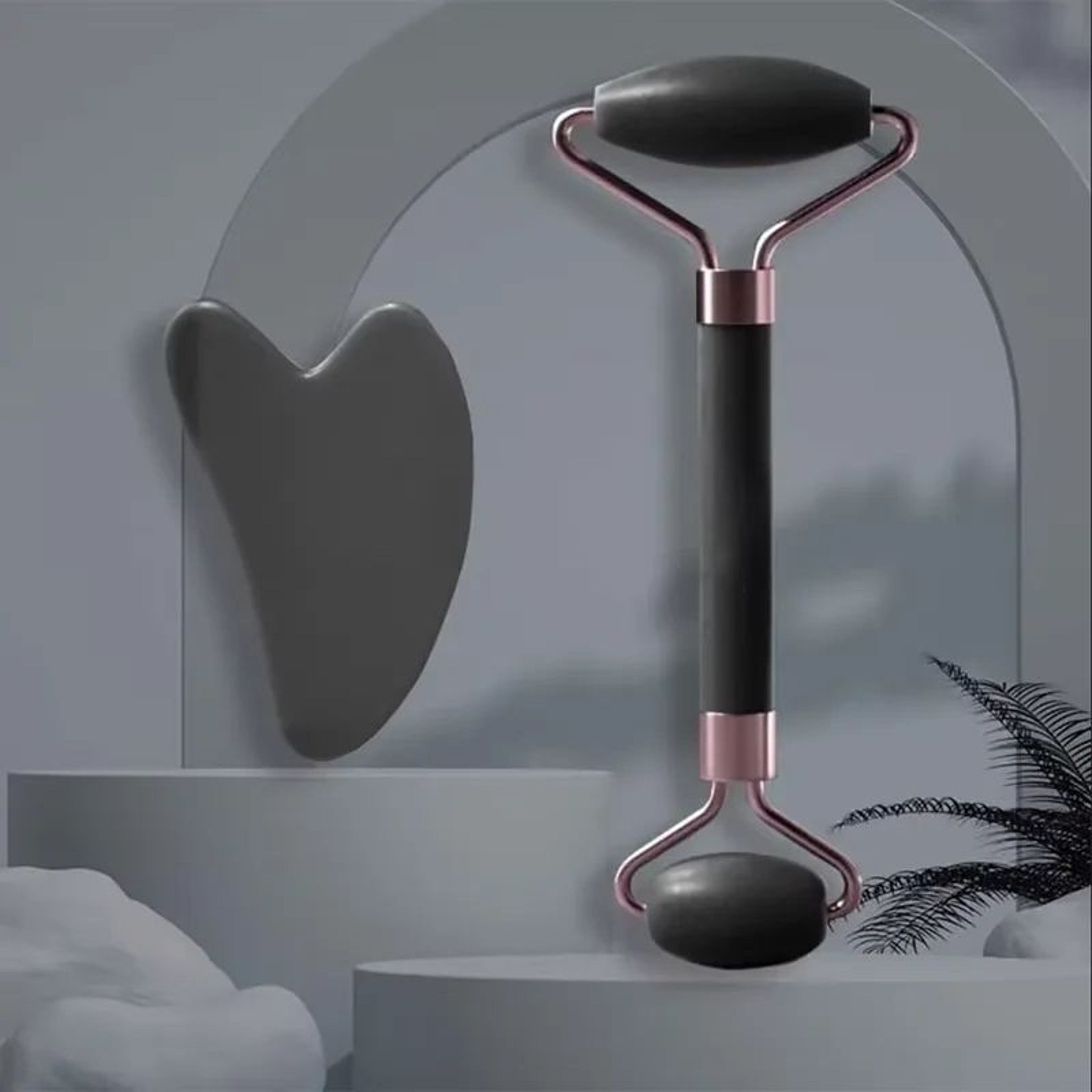 Resin Facial Roller  Gua Sha Set For Lifting DePuffing  Glow  Face Eyes Neck  Body 8
