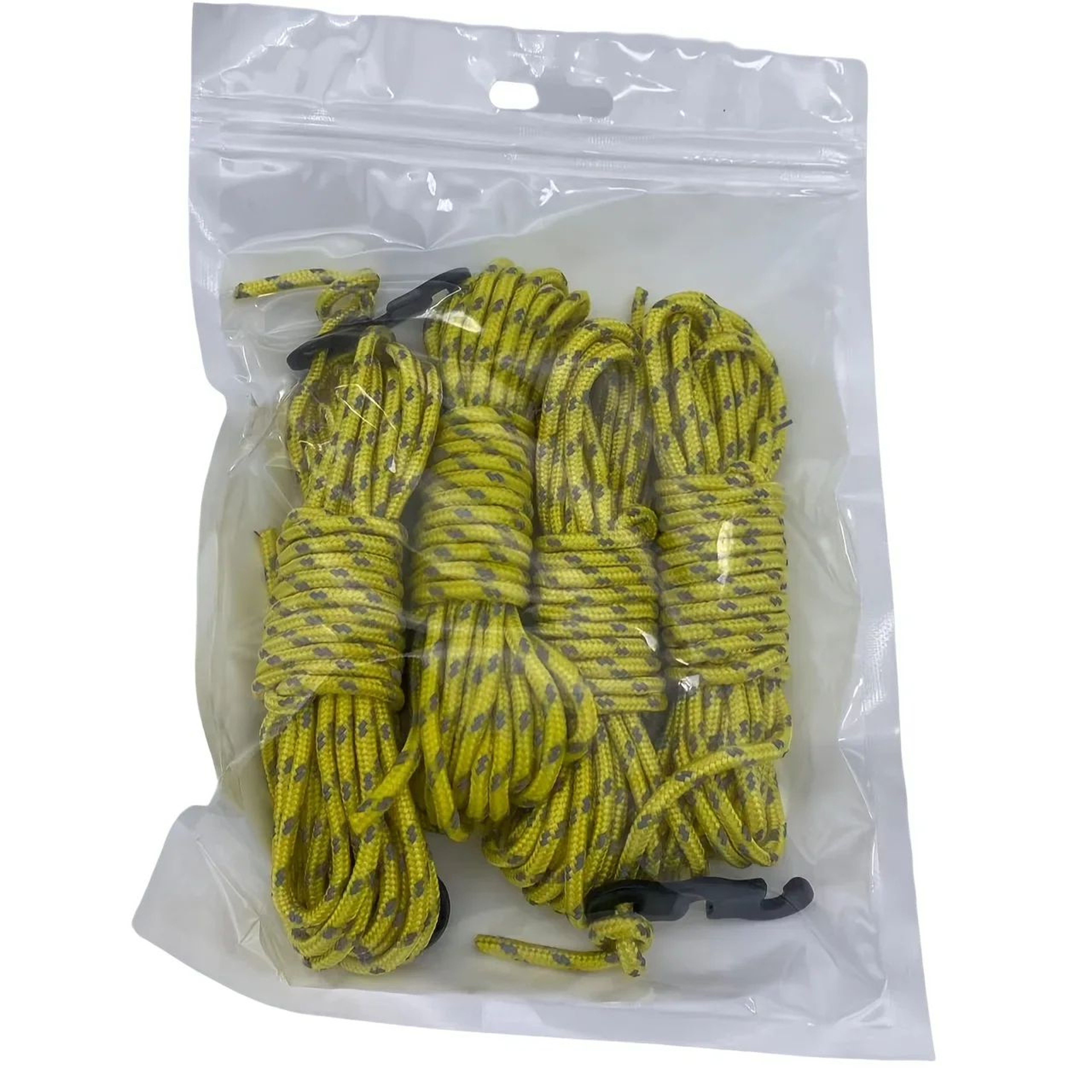 Reflective Guy Line Ropes 4Pack  Reinforced Windproof Tent Ropes With Adjustable Buckles For Tent C 2