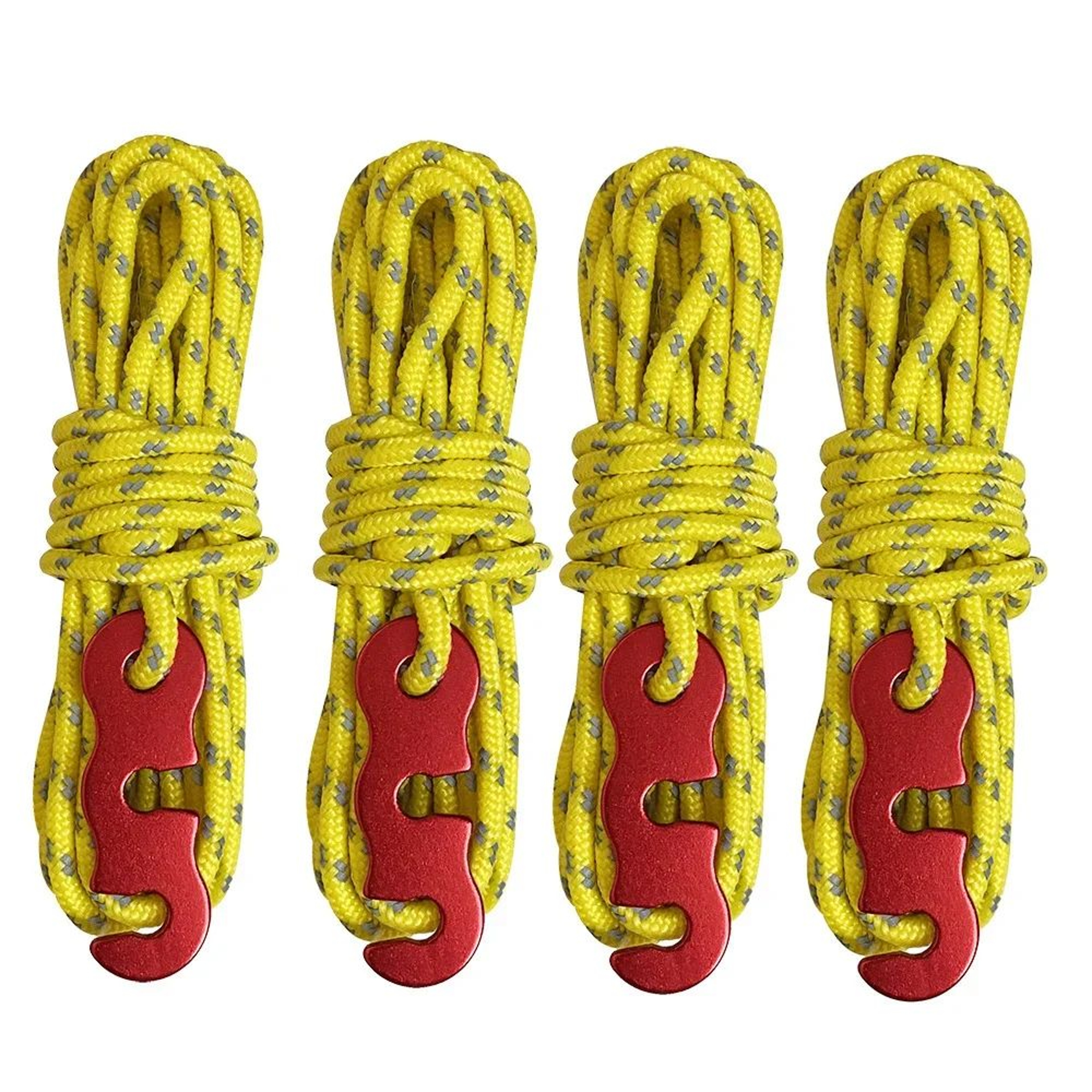 Reflective Guy Line Ropes 4Pack  Reinforced Windproof Tent Ropes With Adjustable Buckles For Tent C 5