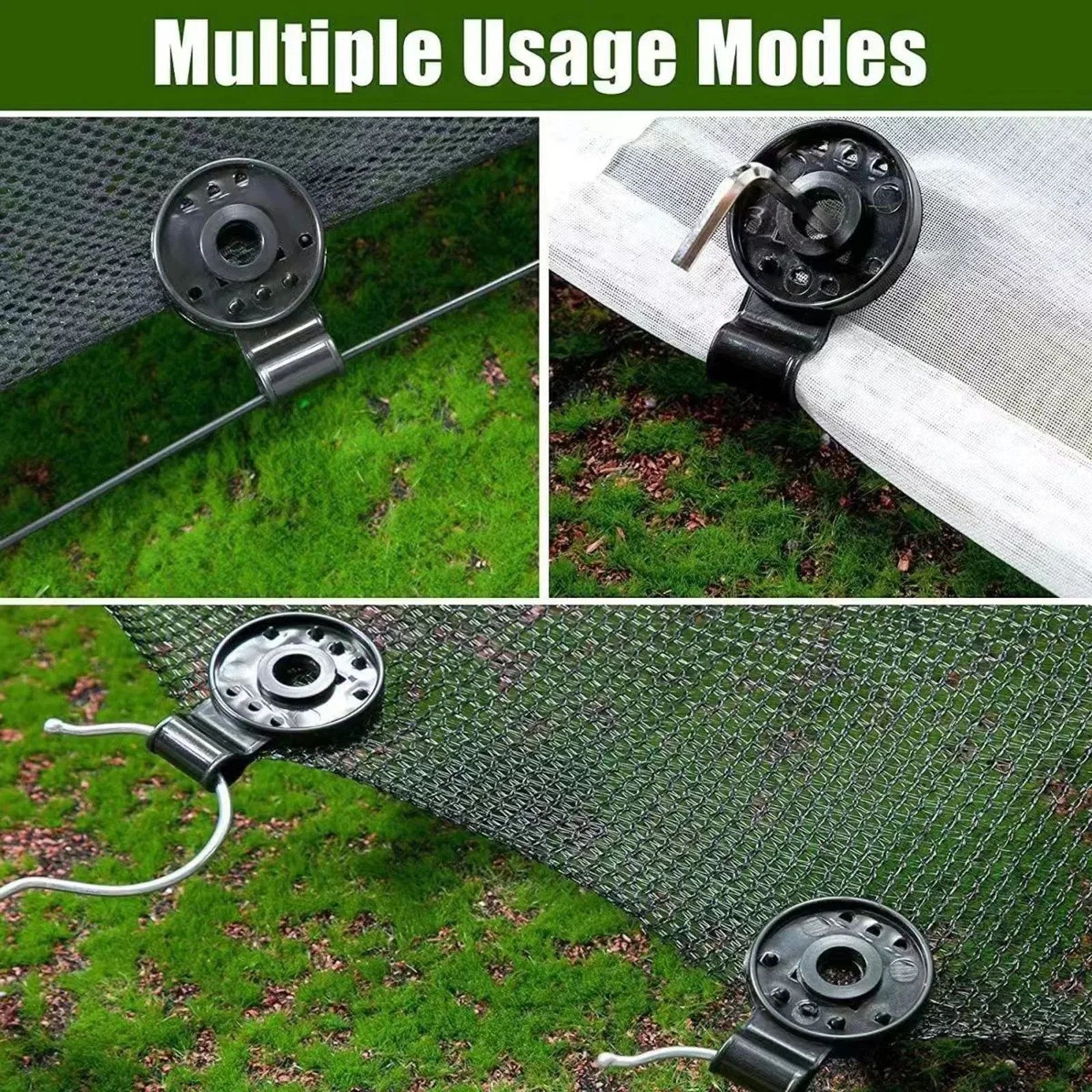 HeavyDuty Shade Cloth Clips Set  Reusable Shade Cloth Clips Windproof Awning Clips With Rope Hole 1