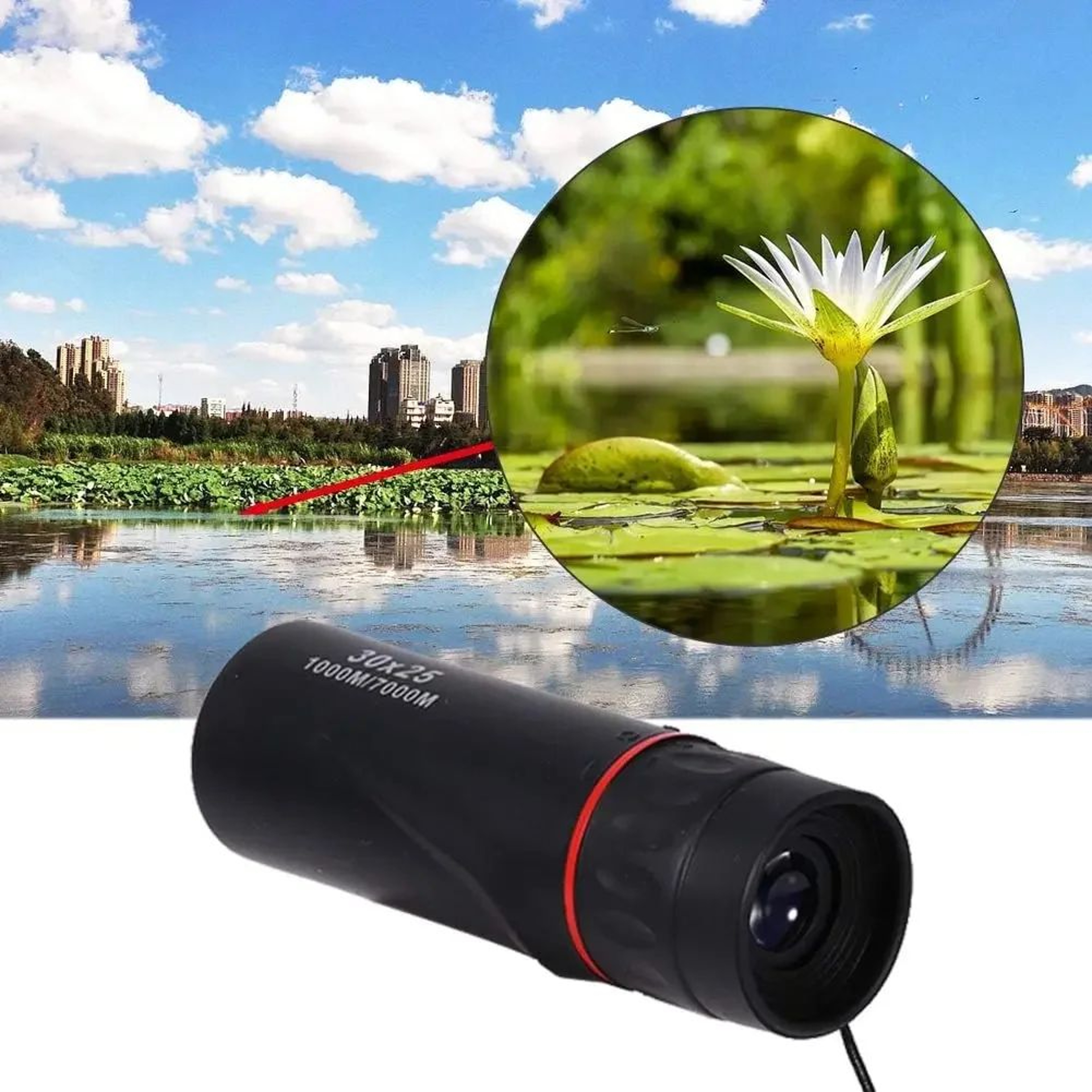 HD Mini Monocular Telescope With Phone Holder  Portable Pocket Zoom For Birdwatching Travel  Outdoo 1
