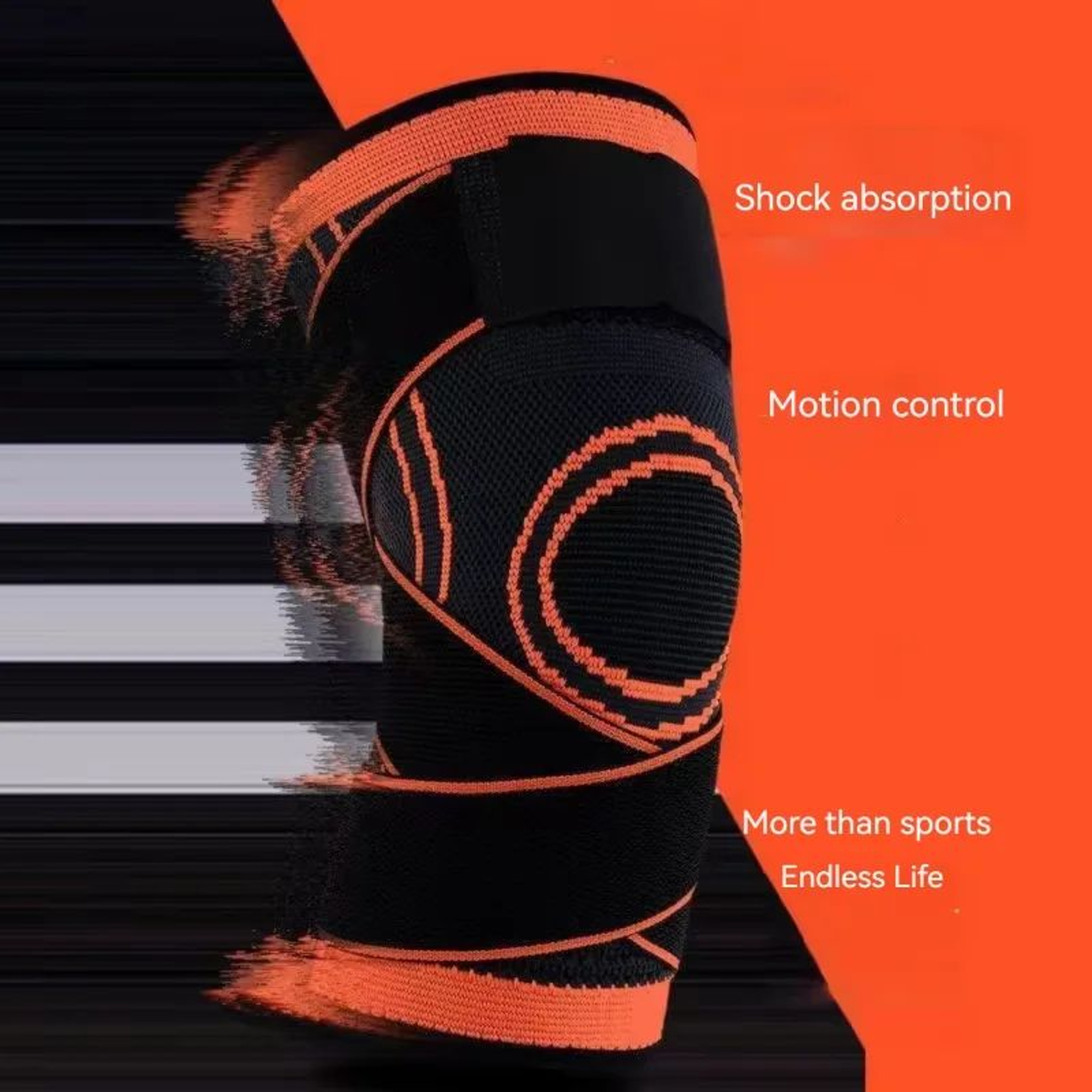 QuickDry Knit Knee Compression Sleeve  Breathable Knee Brace Support For Sports  Everyday Relief 3