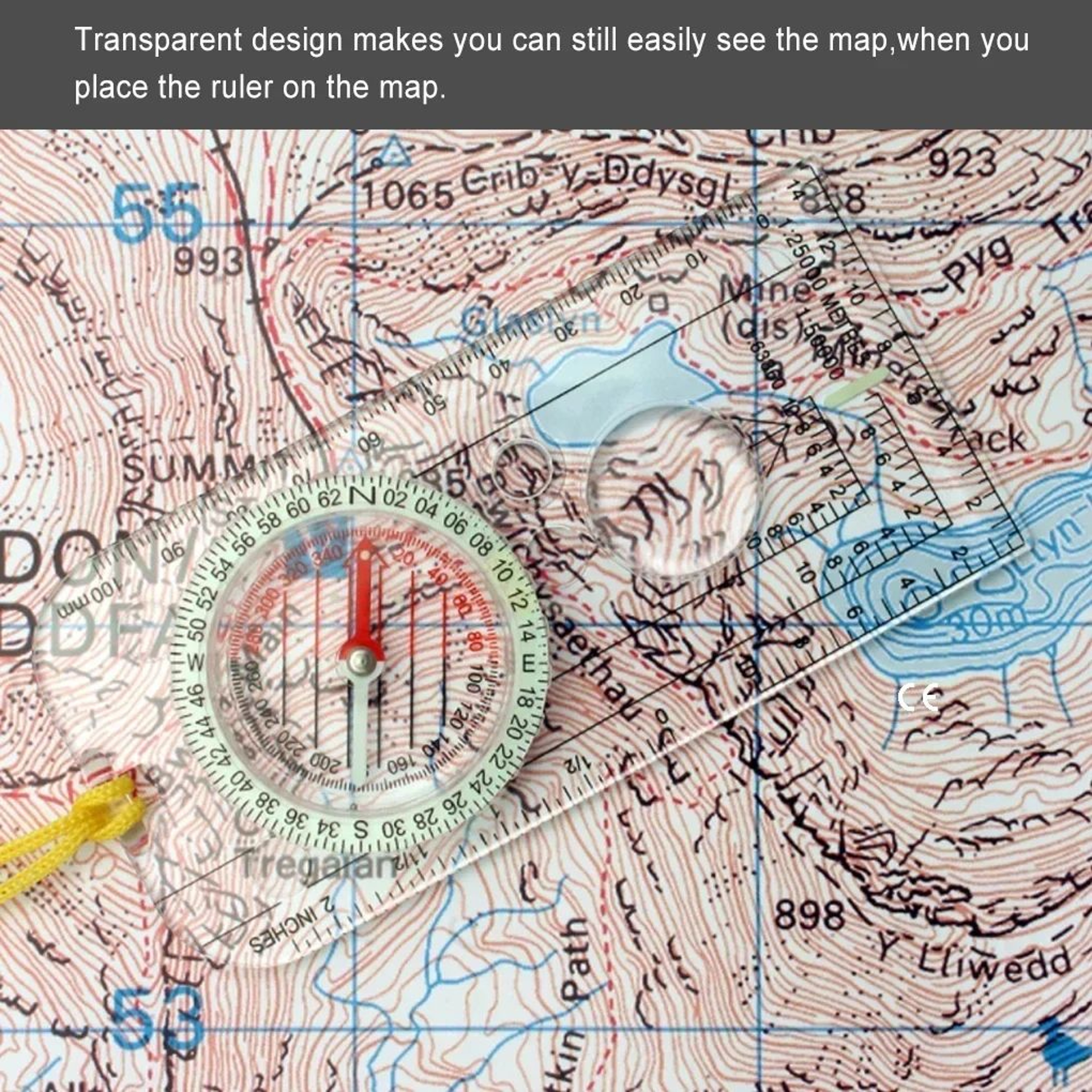 Premium Outdoor Navigation Compass  Map Reading Tool  Precision Orienteering Gear 2