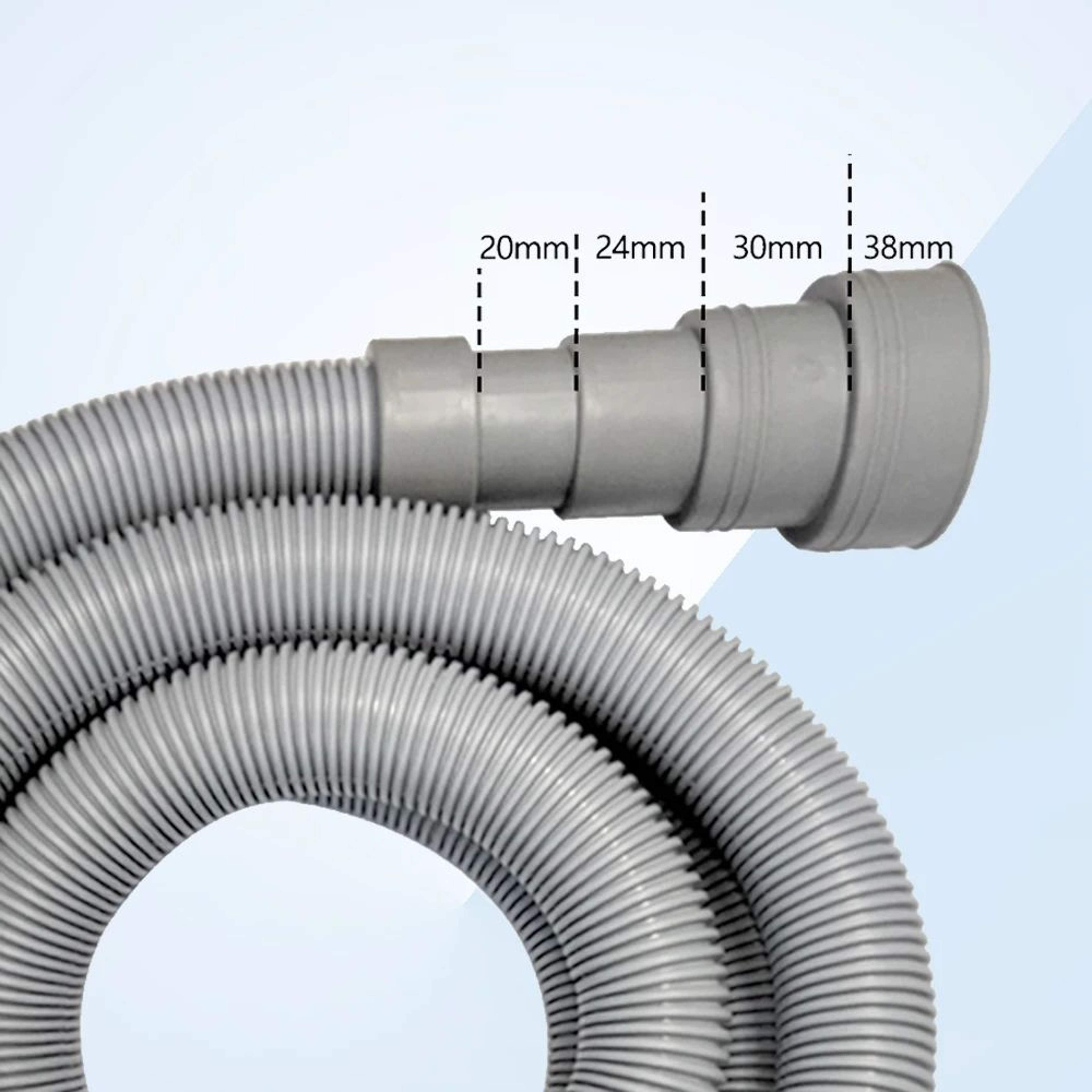 Universal Washing Machine Drain Hose Extension Kit  Flexible Corrugated Dishwasher Drain Hose With  3