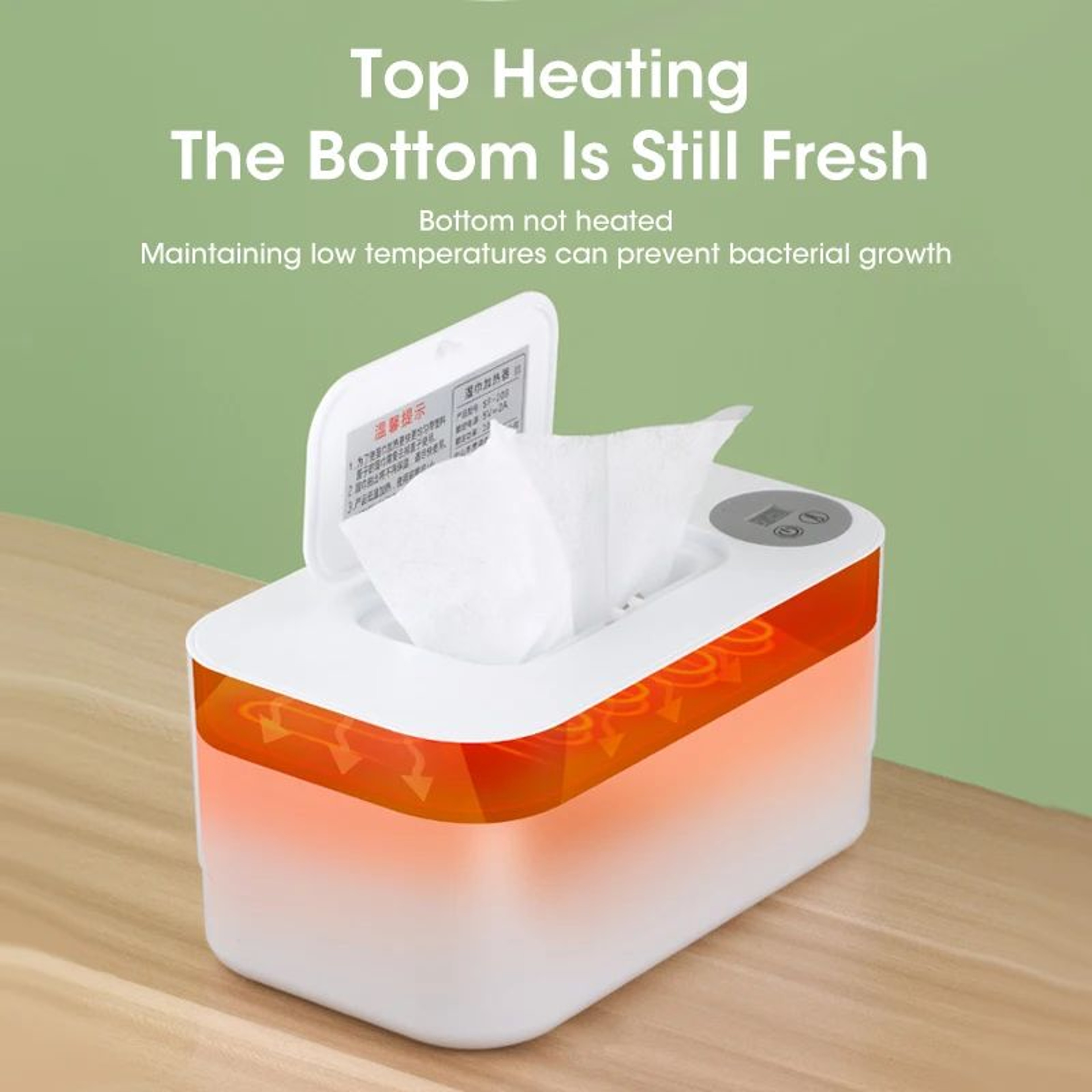 Portable Baby Wipe Warmer With LED Display  USB Power  TravelReady Portable Wipe Warmer And Auto Di 1
