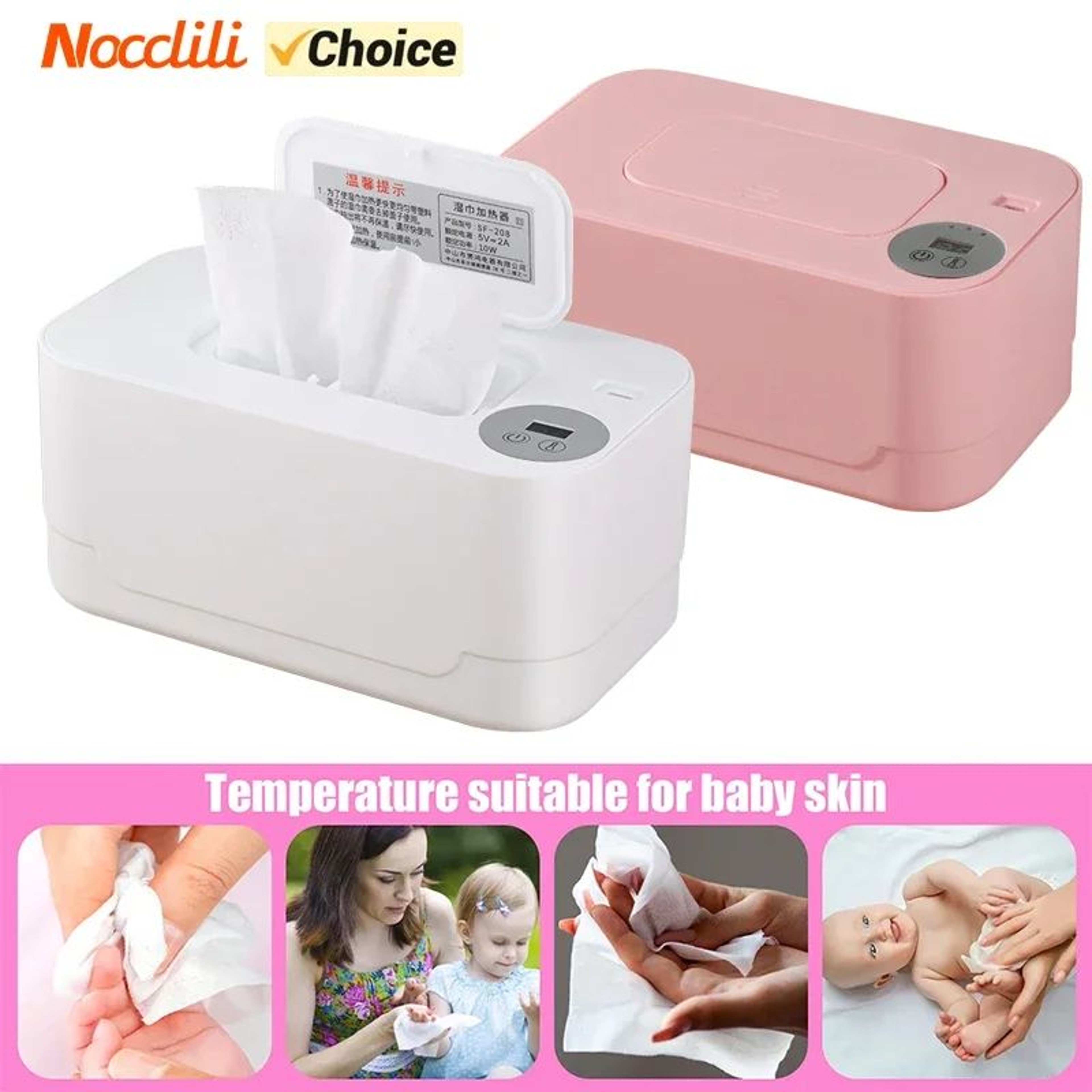 Portable Baby Wipe Warmer With LED Display  USB Power  TravelReady Portable Wipe Warmer And Auto Di 4