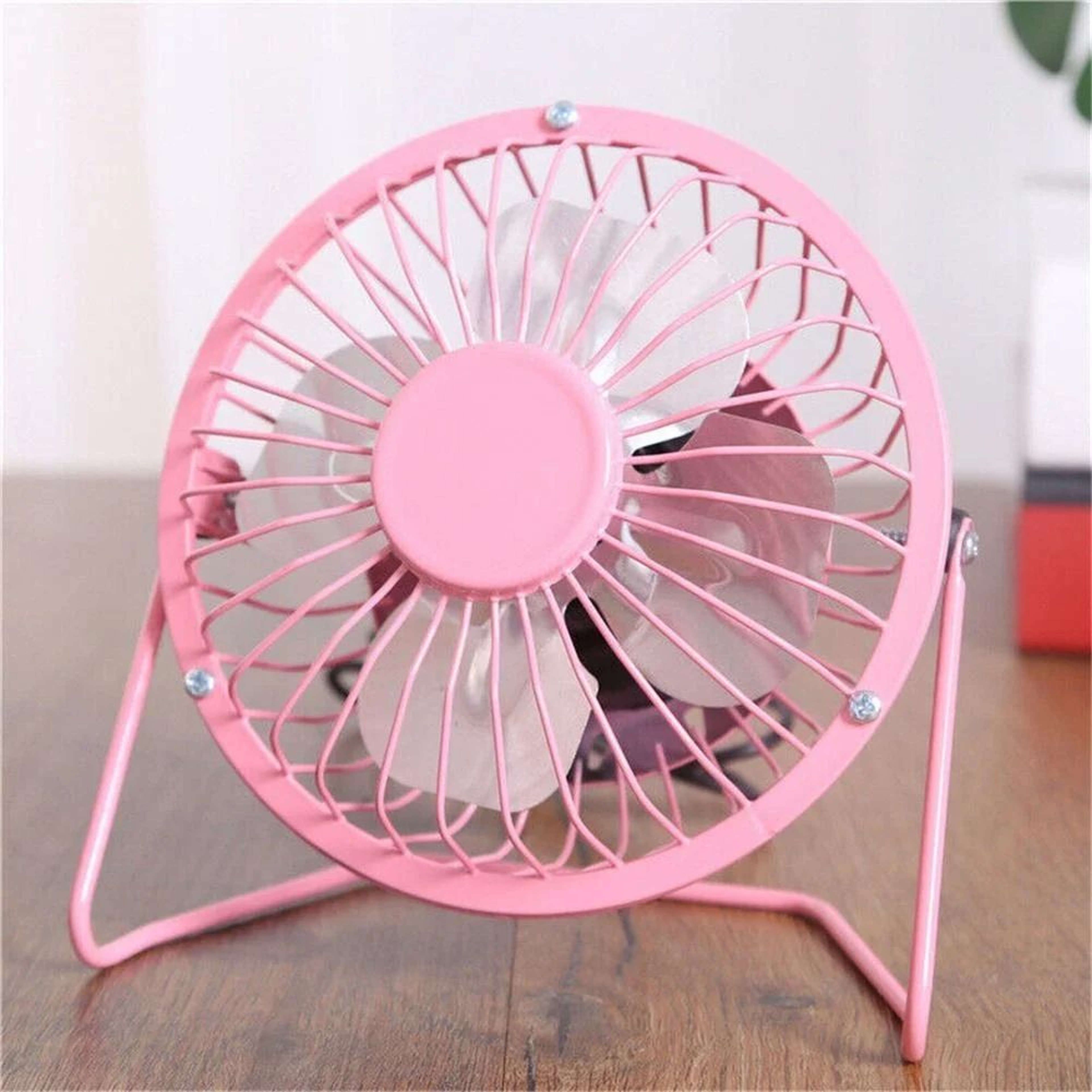 4Inch Metal USB Desk Fan  Portable Mini Cooling Fan For Home Office  Travel 2
