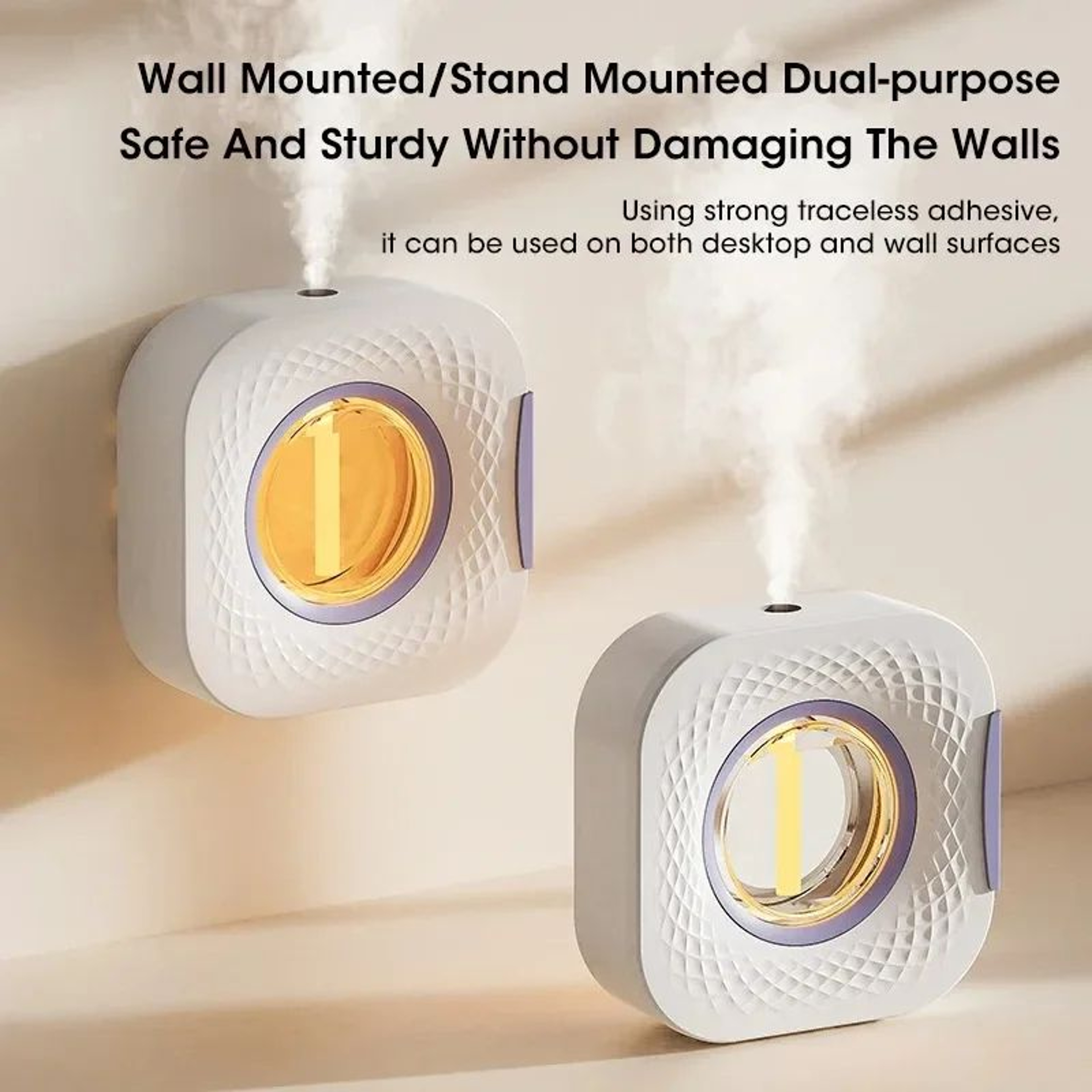 WallMount  Desktop USB Essential Oil Diffuser With LED Night Light  Automatic Mini Aromatherapy Fre 2