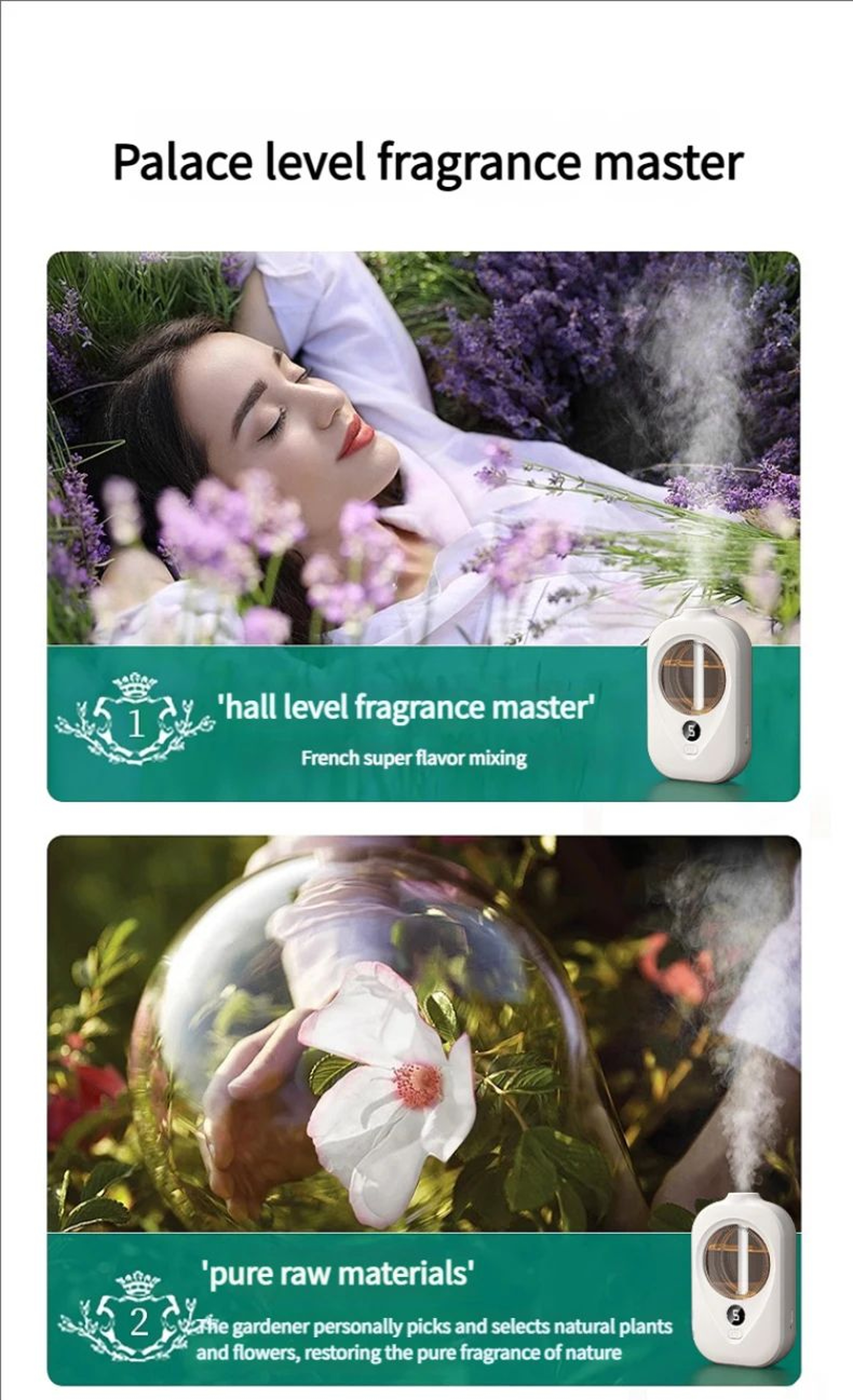 WallMounted Smart Essential Oil Diffuser  Rechargeable Automatic Air Freshener For Home  Bathroom 15