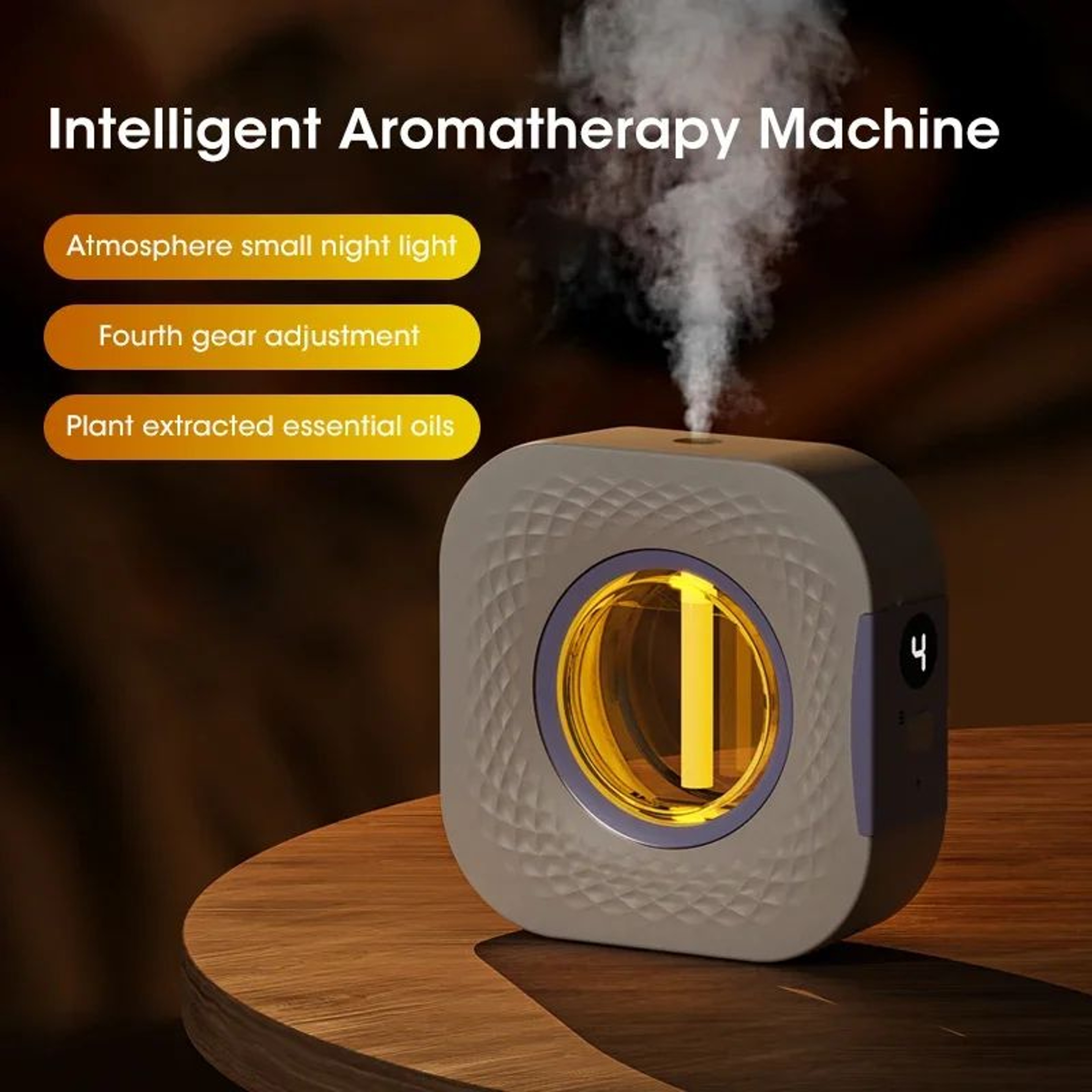 Smart Aroma Diffuser USB Essential Oil Air Freshener With Digital Display WallMount Or Desktop 5