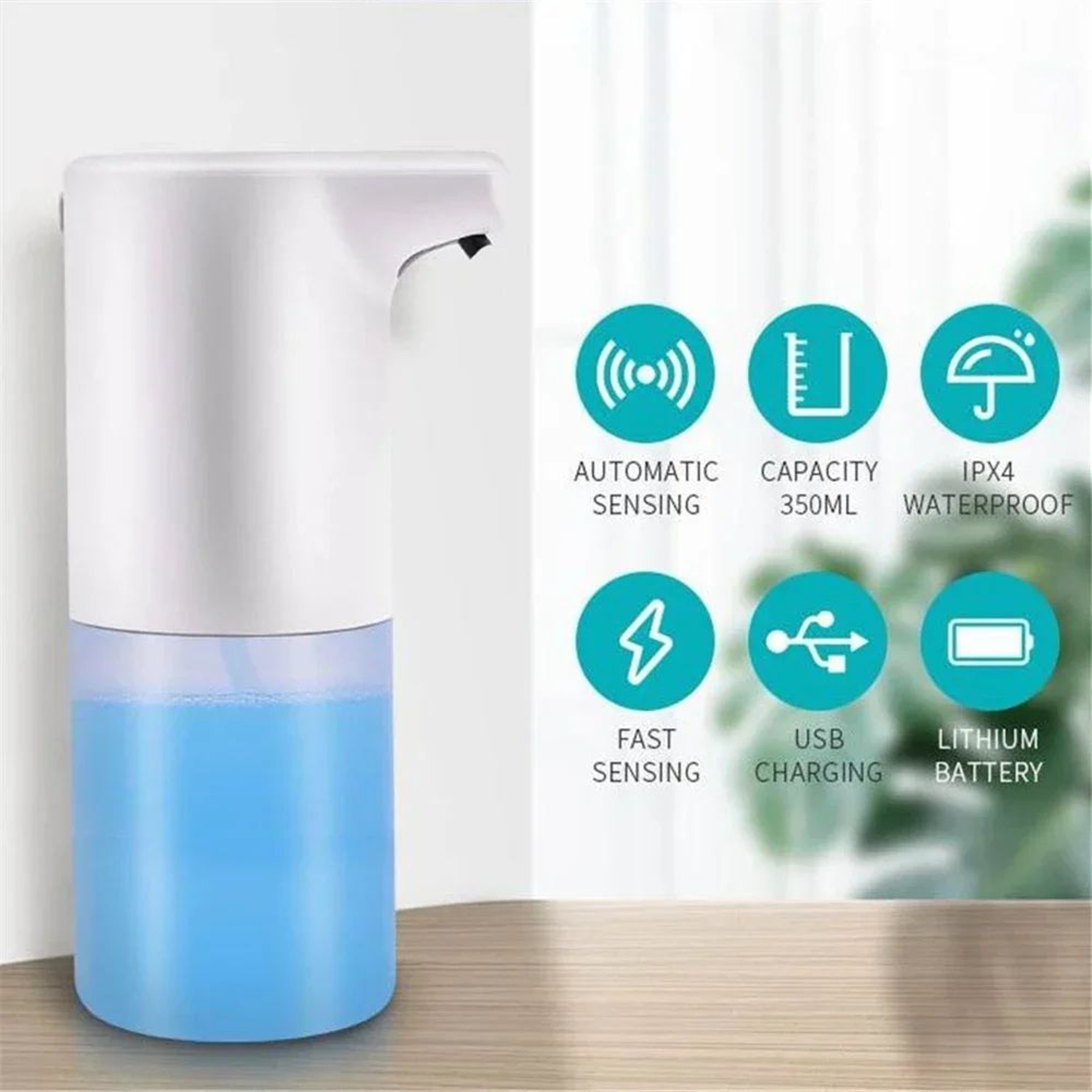 Smart Touchless Foam Soap Dispenser  Rechargeable Infrared Sensor For Kitchen  Bathroom Hygiene 0