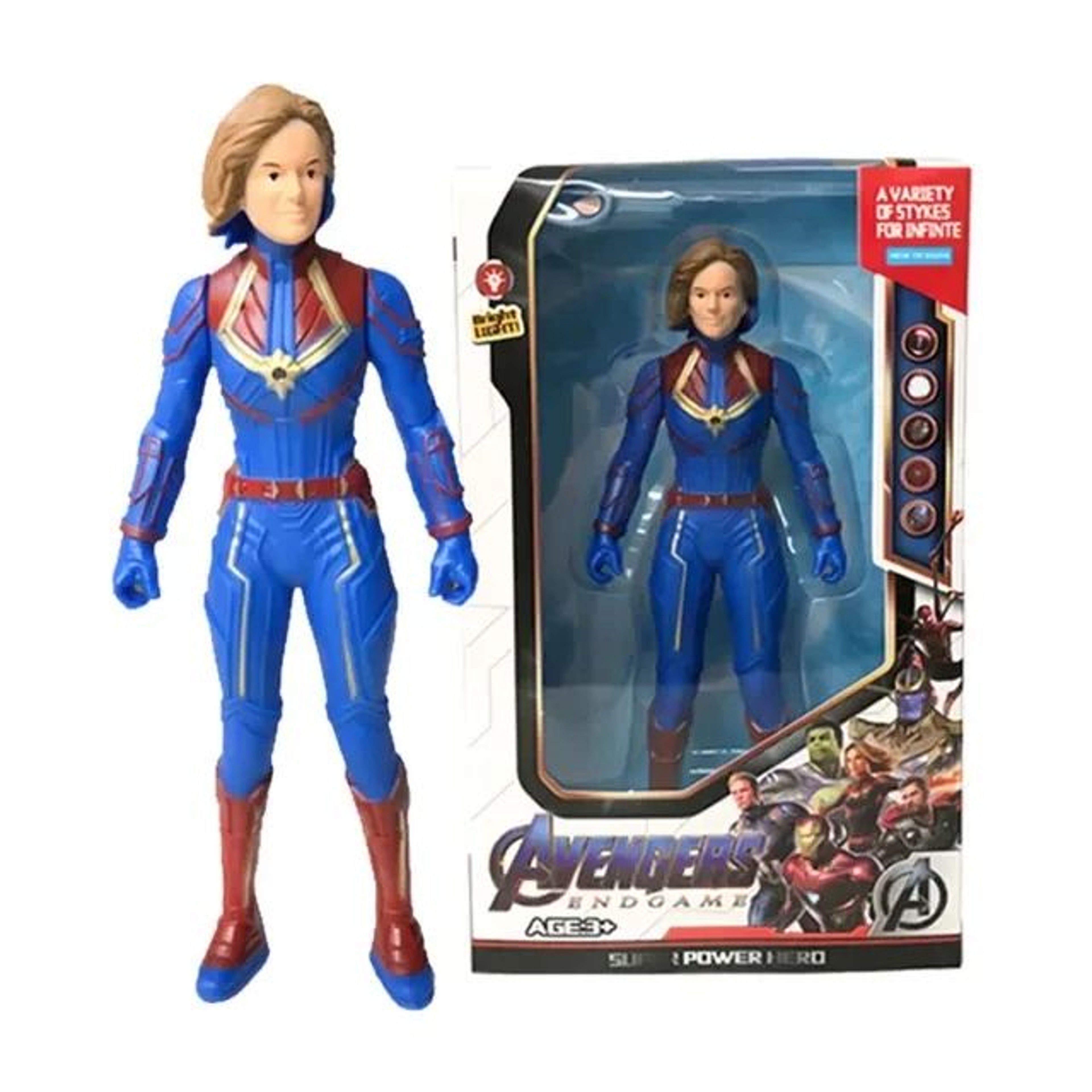 Marvel Superhero PVC Luminous Action Figures Set  SpiderMan Hulk  Iron Man Collectible Toys 3