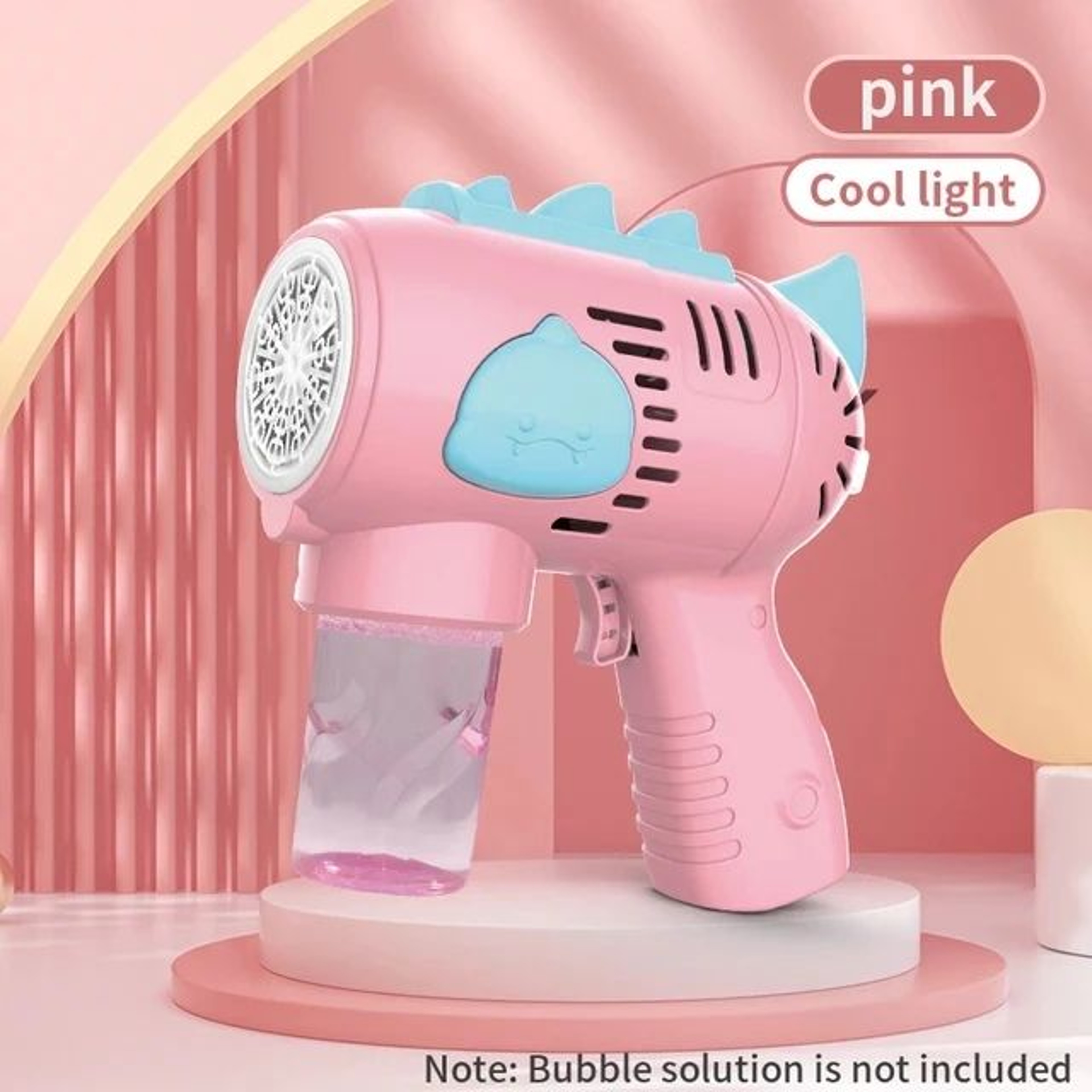 Dinosaur Bubble Machine With LED Lights  Automatic Bubble Gun For Kids Outdoor Play 6