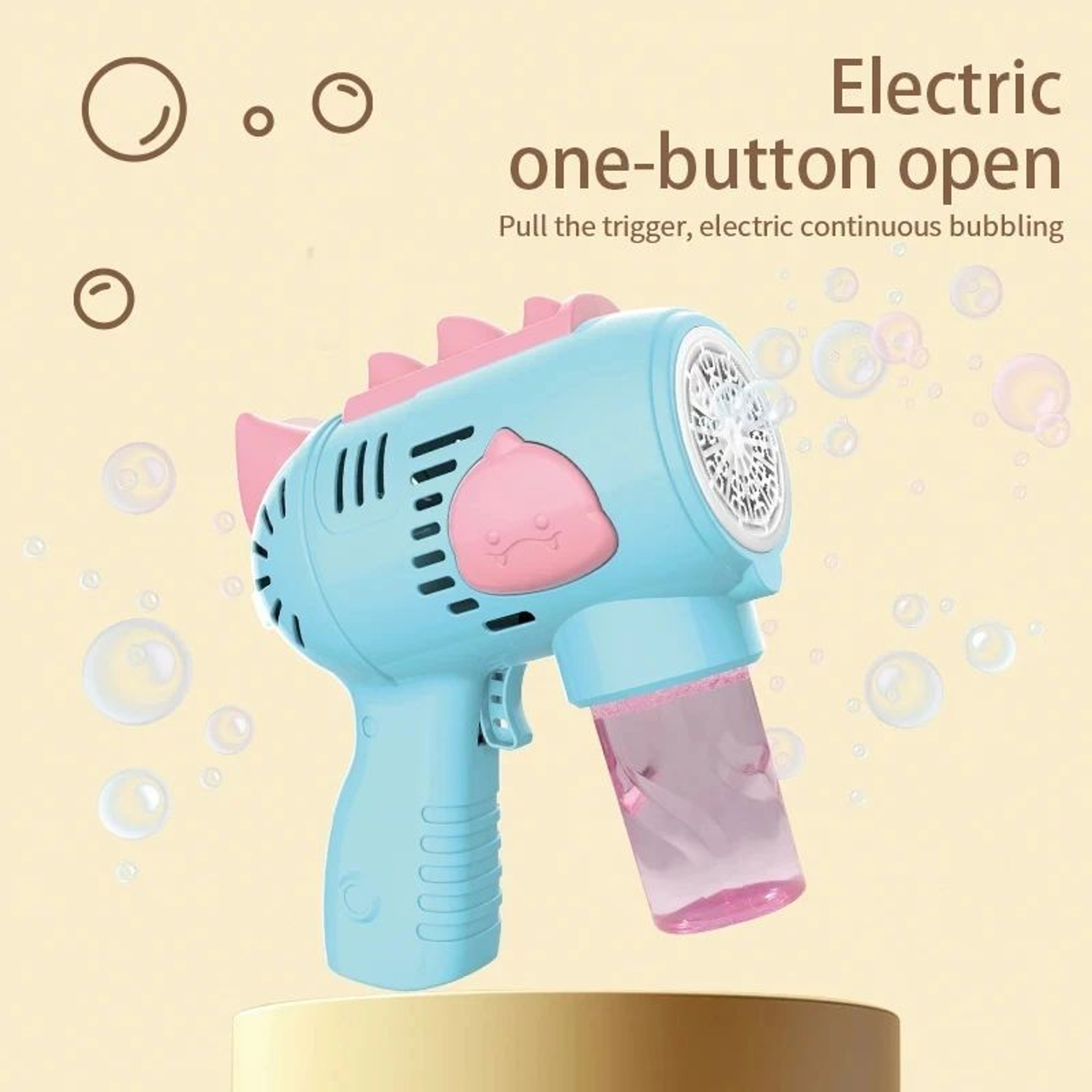 Dinosaur Bubble Gun Automatic Bubble Machine With Lights  Light Up Bubble Blower For Kids Outdoor F 1