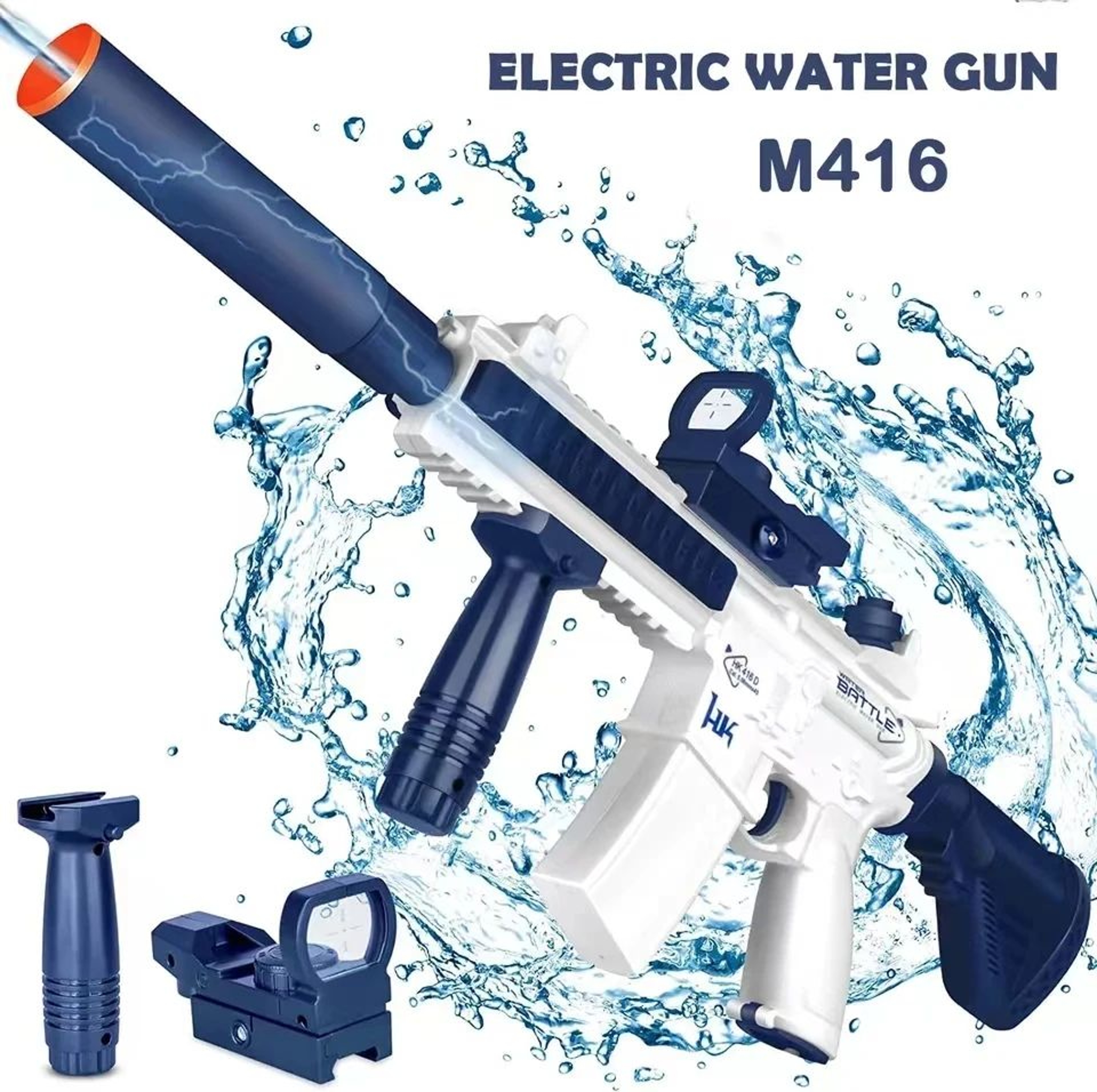 M416 Rechargeable Electric Water Gun  Fully Automatic Water Blaster For Summer Battles 0
