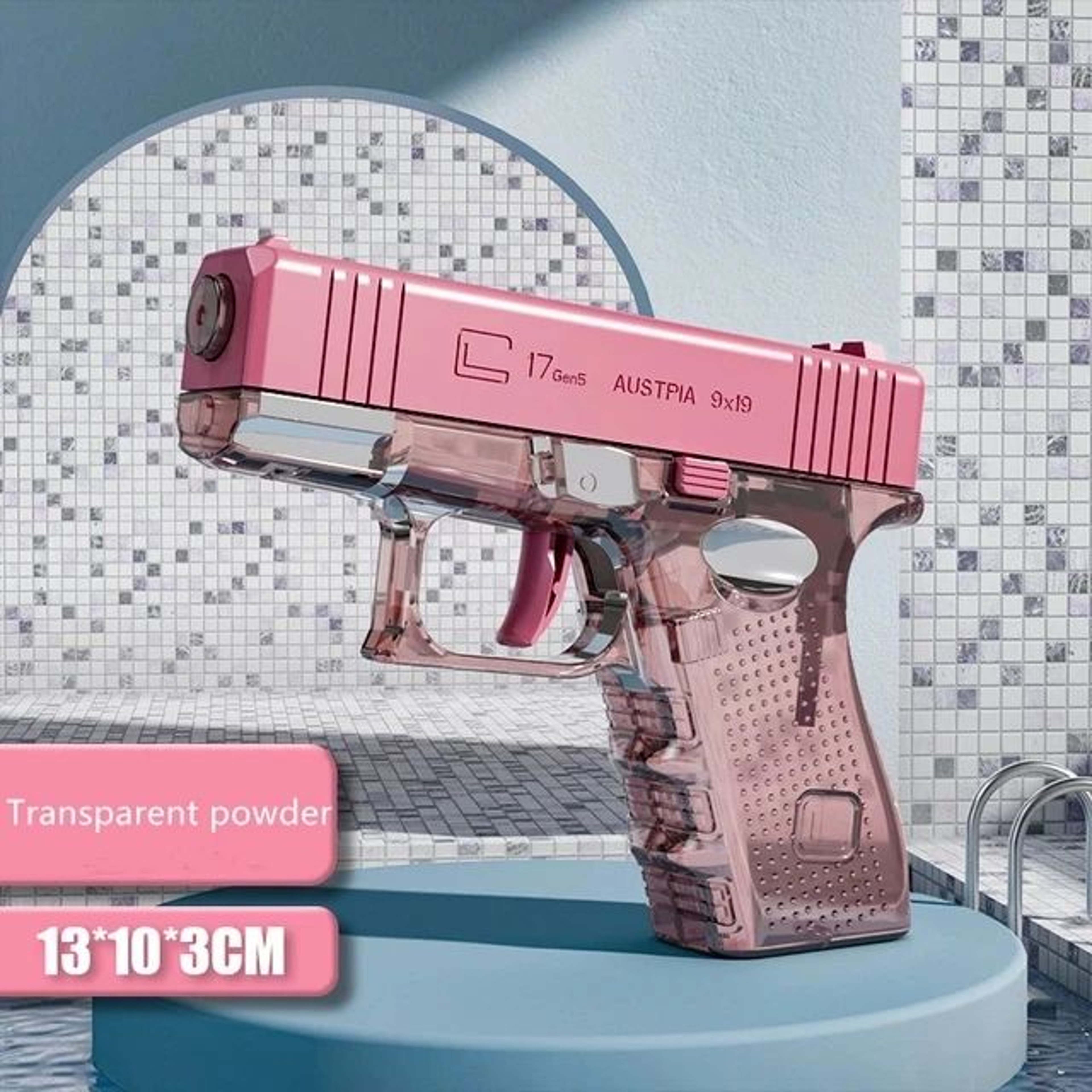 Summer Revolver Mechanical Water Gun Toy  Kids Water Blaster For Beach  Outdoor Play 11