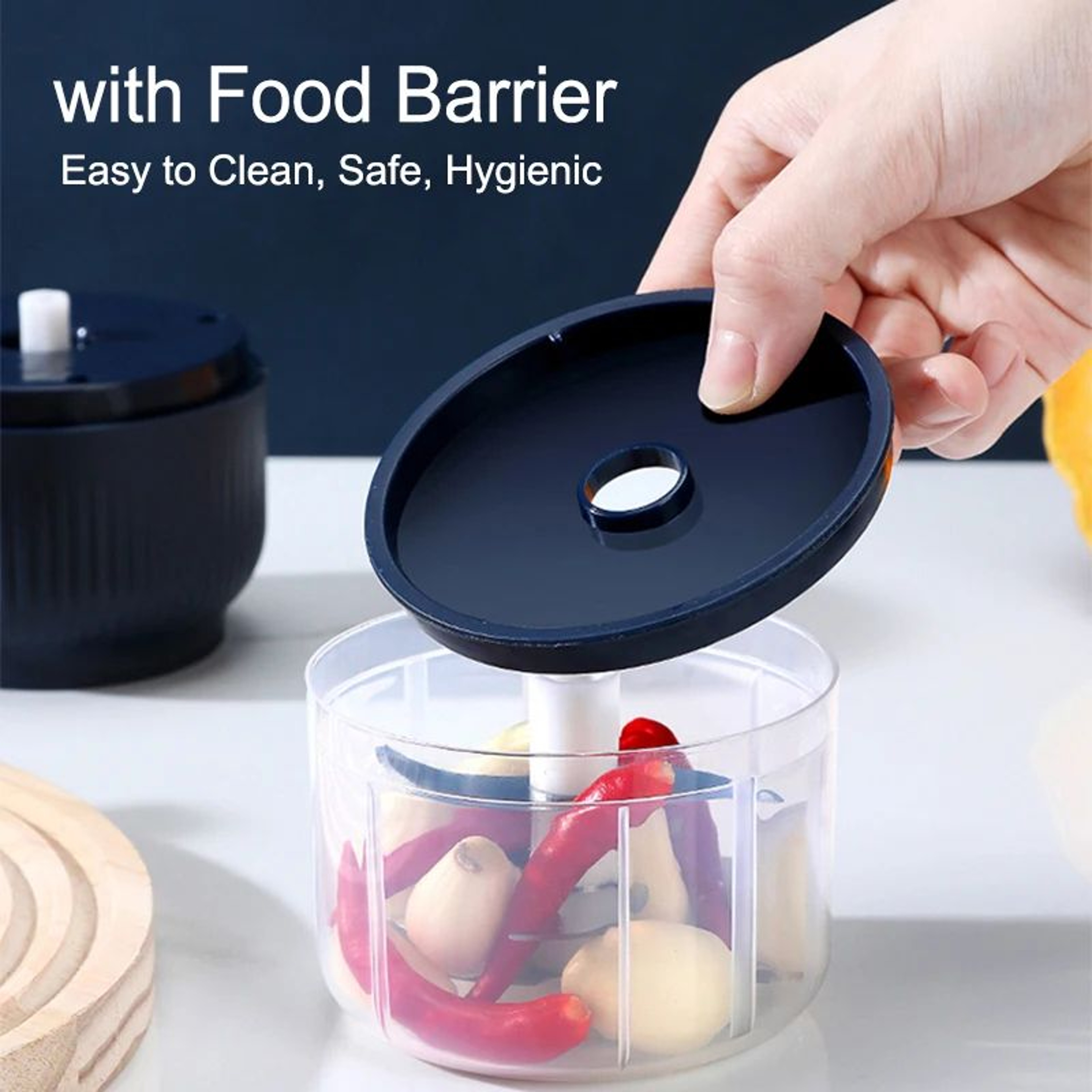 250ml Wireless Electric Garlic Chopper  USB Rechargeable Mini Food Processor For Fast Prep 4